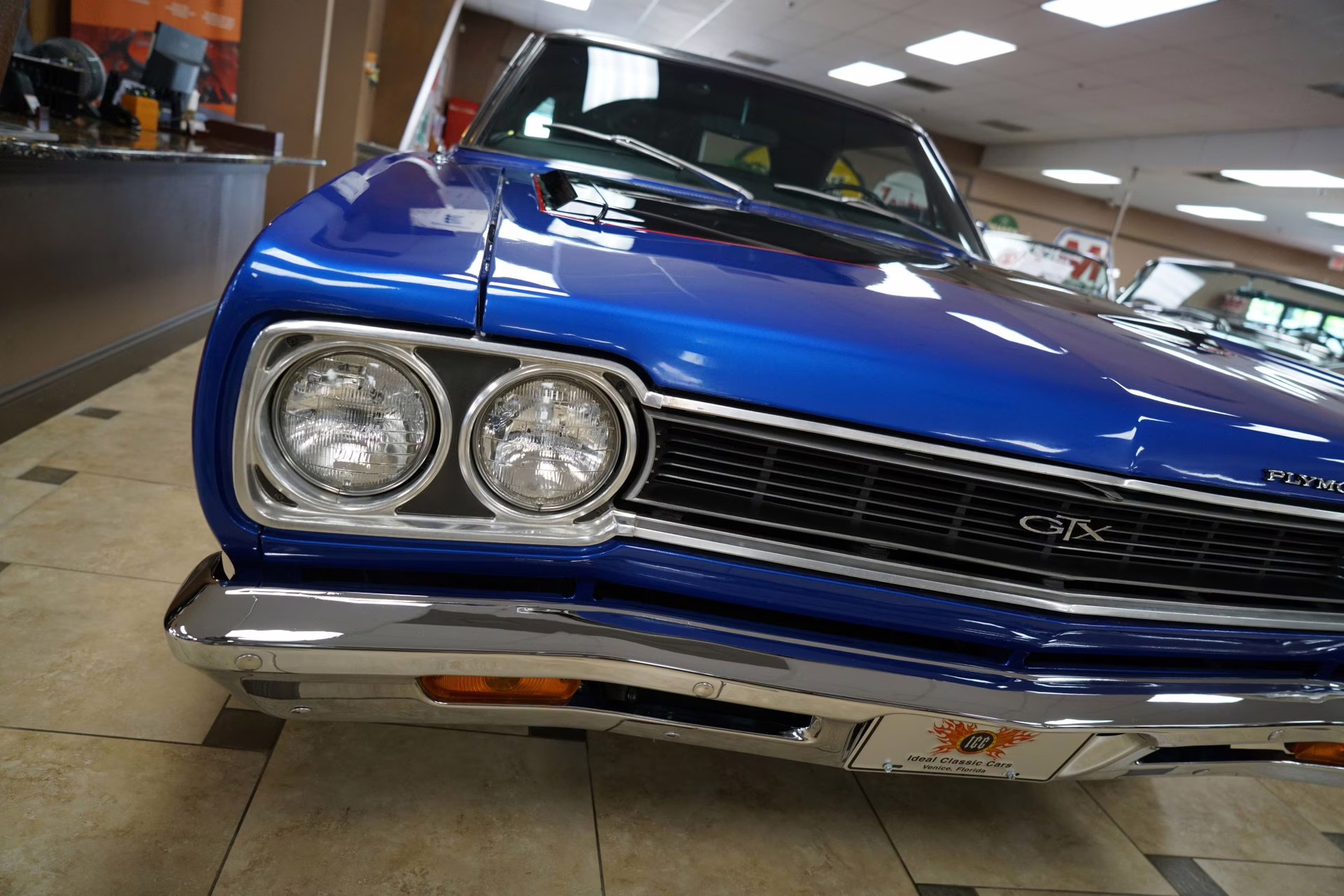 1968 Metallic Blue Plymouth GTX