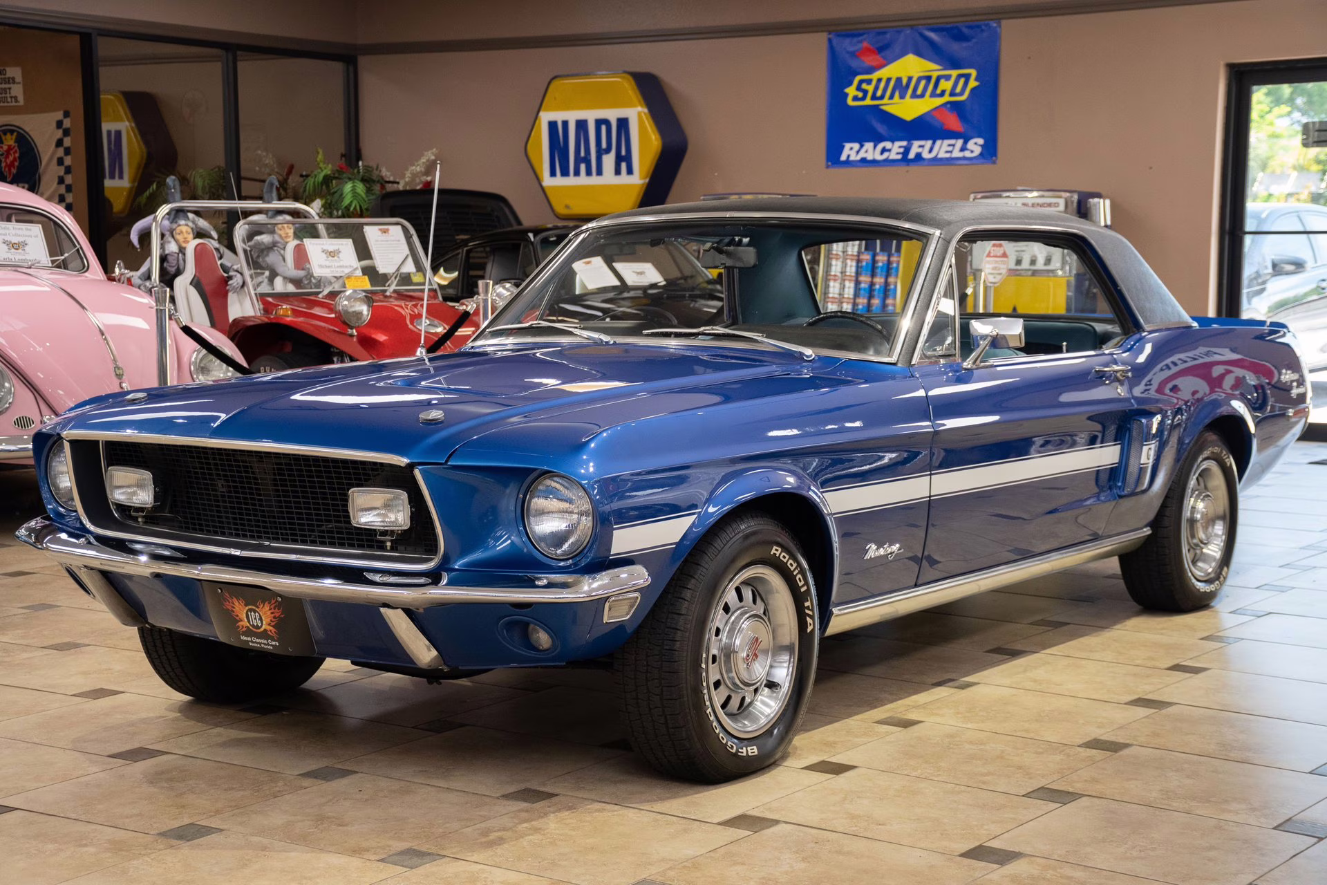 1968 Acapulco Blue Ford Mustang