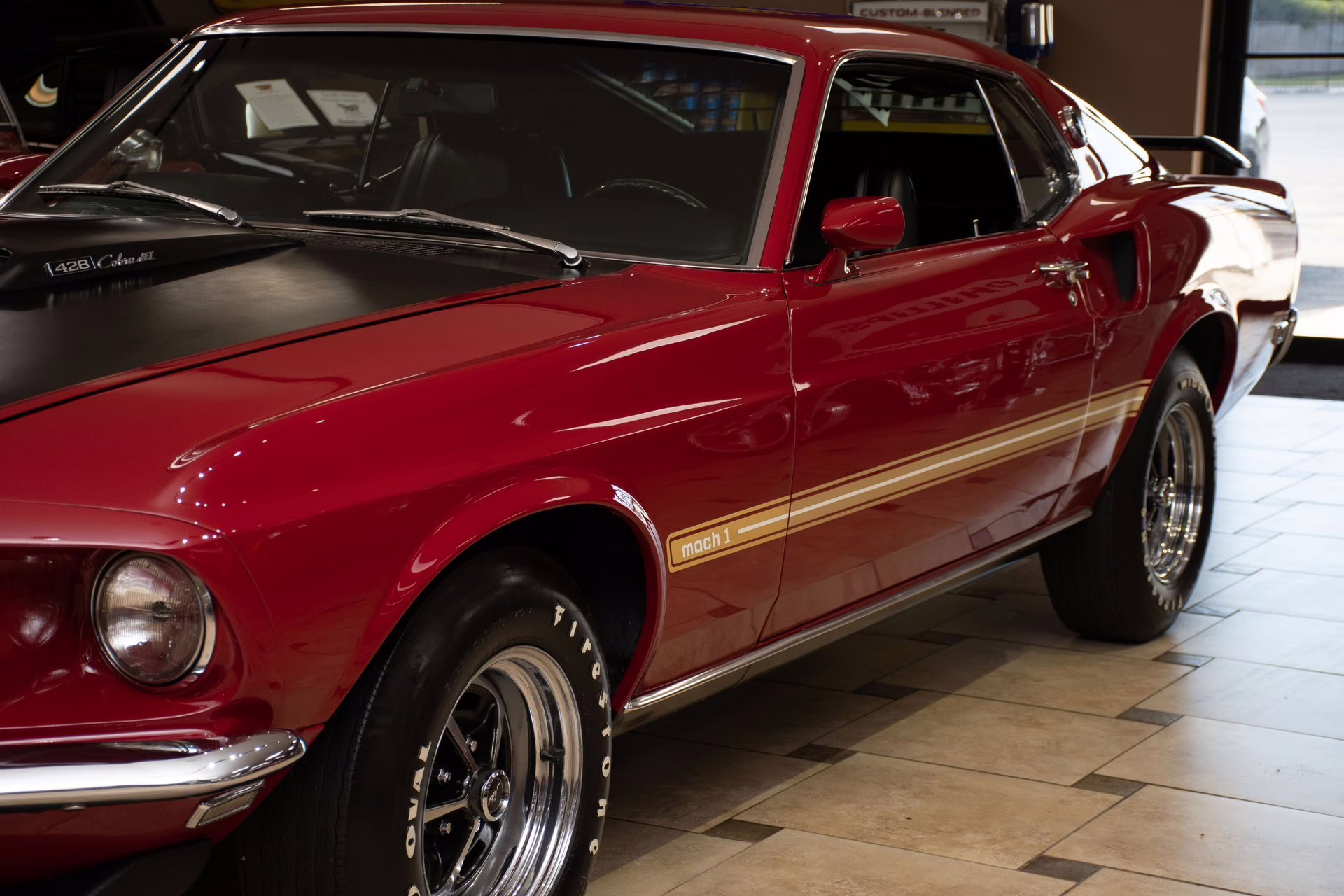 1969 Candy Apple Red Ford Mustang