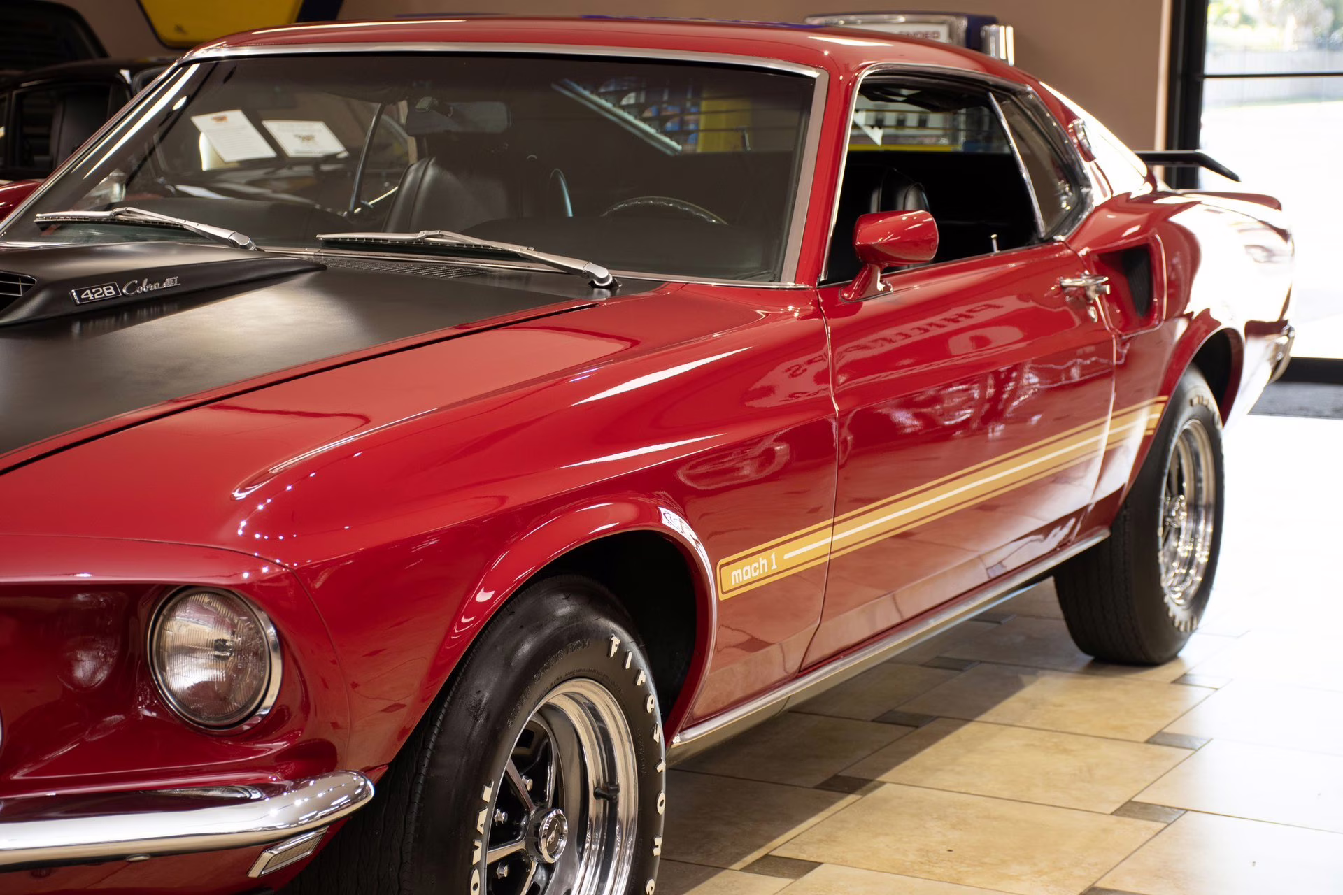 1969 Candy Apple Red Ford Mustang