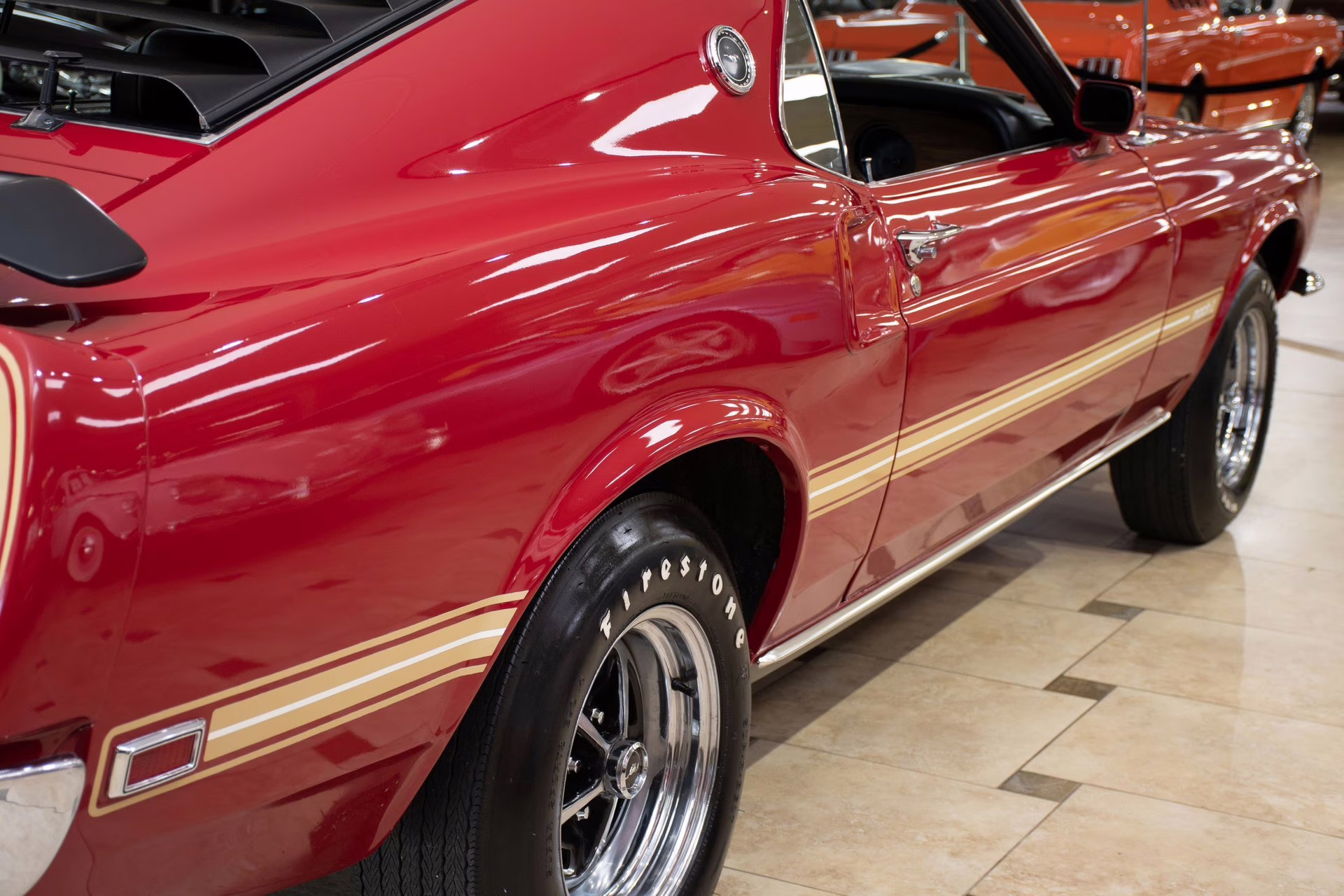1969 Candy Apple Red Ford Mustang