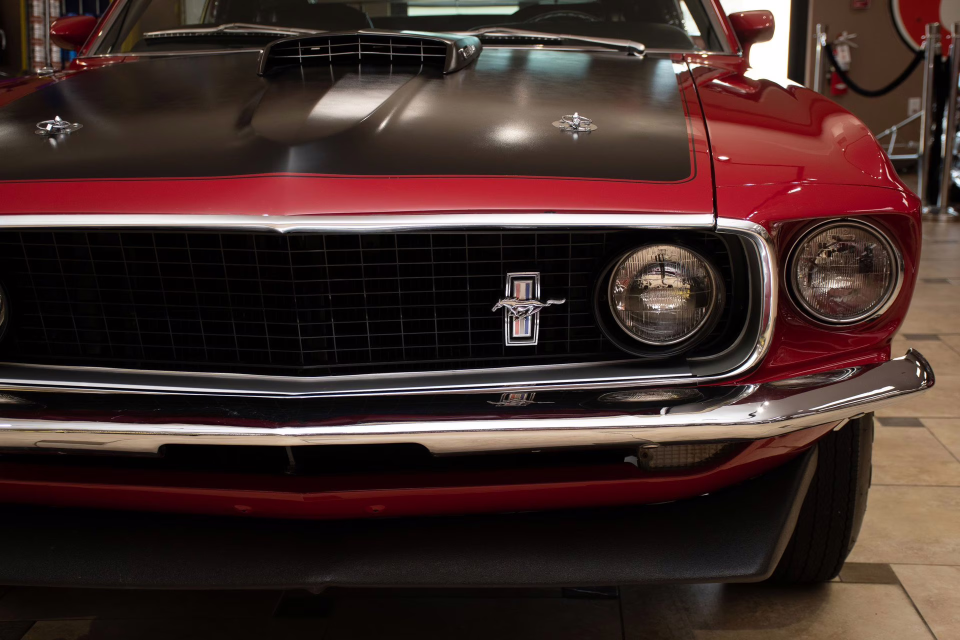 1969 Candy Apple Red Ford Mustang