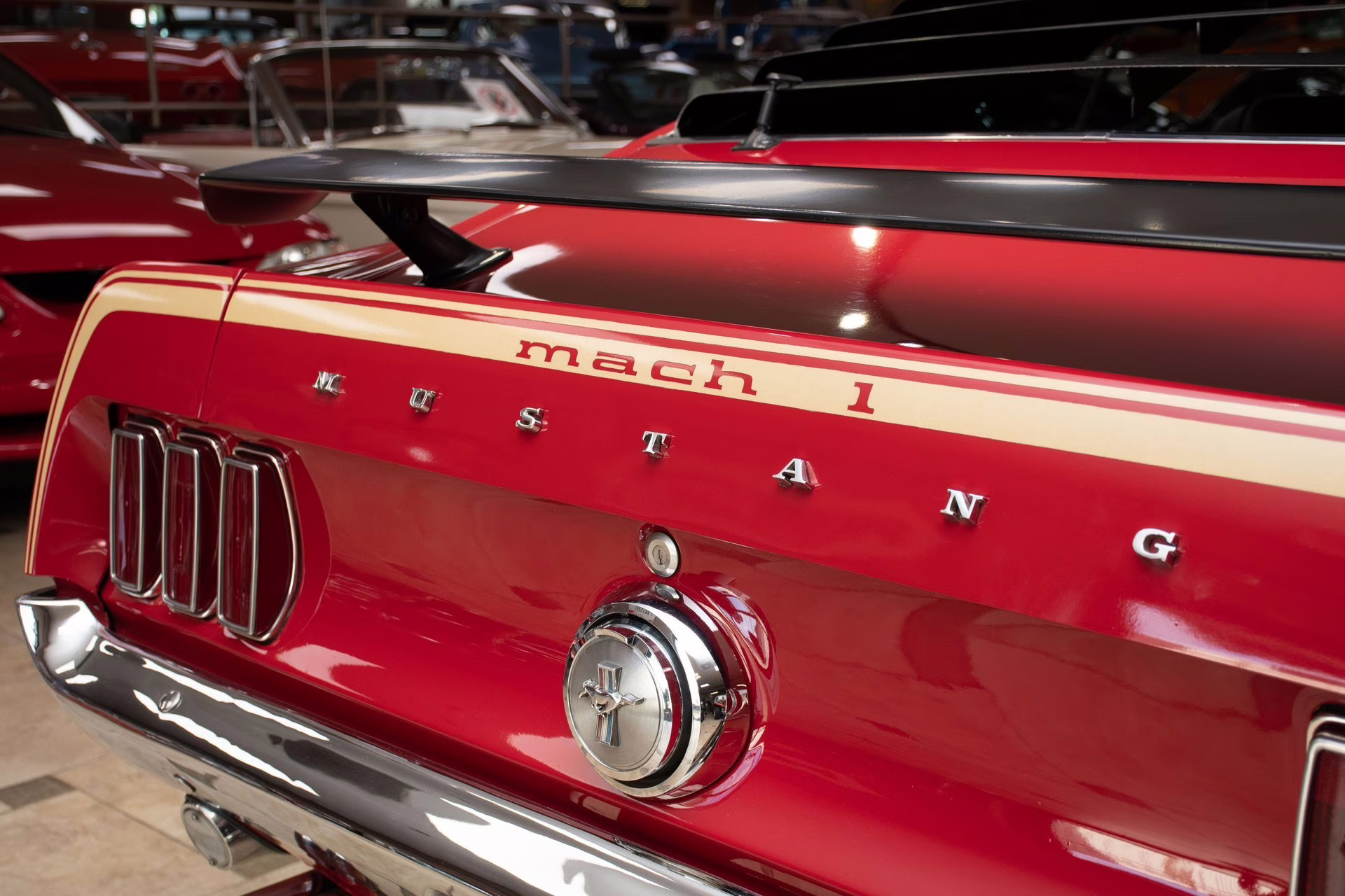 1969 Candy Apple Red Ford Mustang