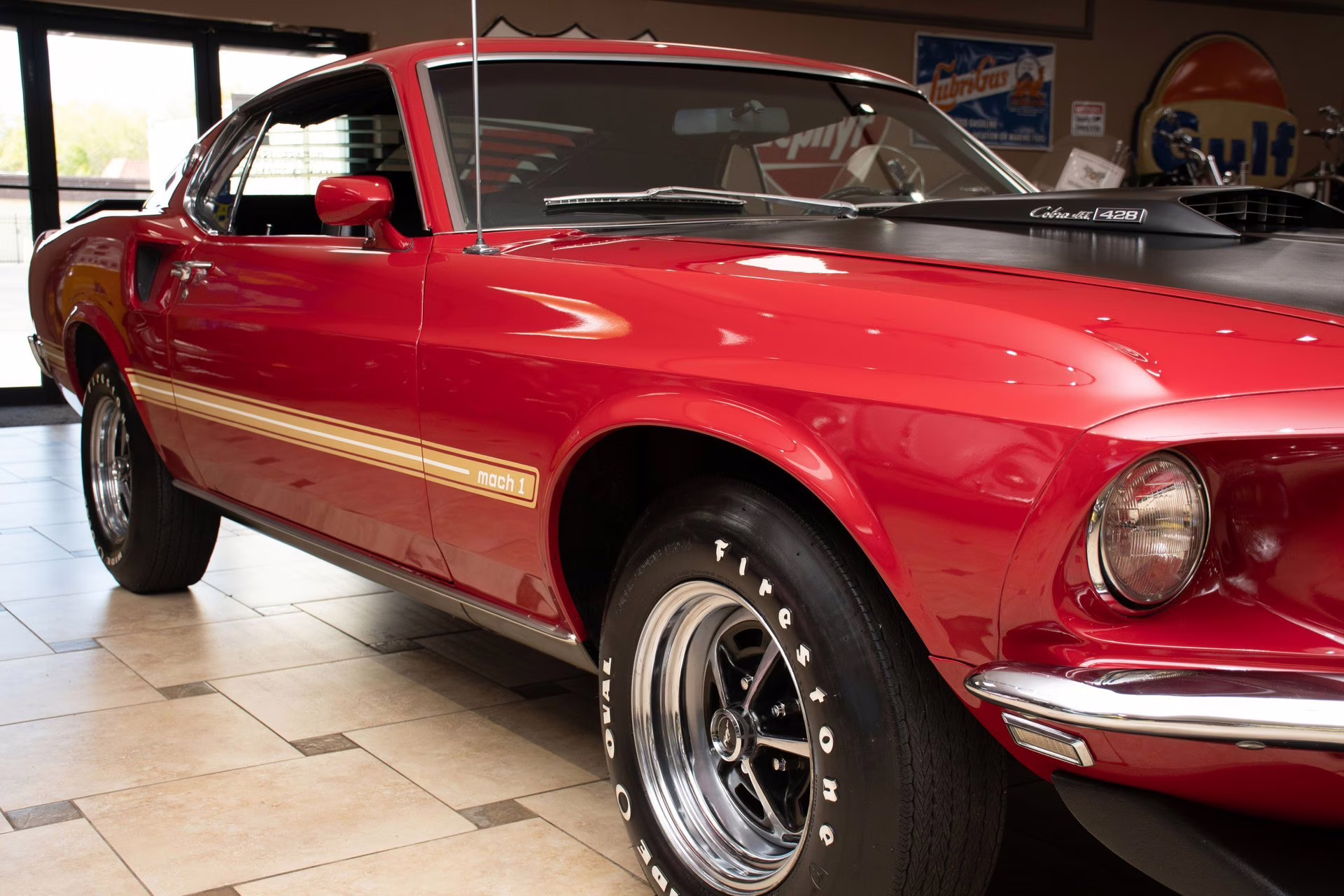 1969 Candy Apple Red Ford Mustang