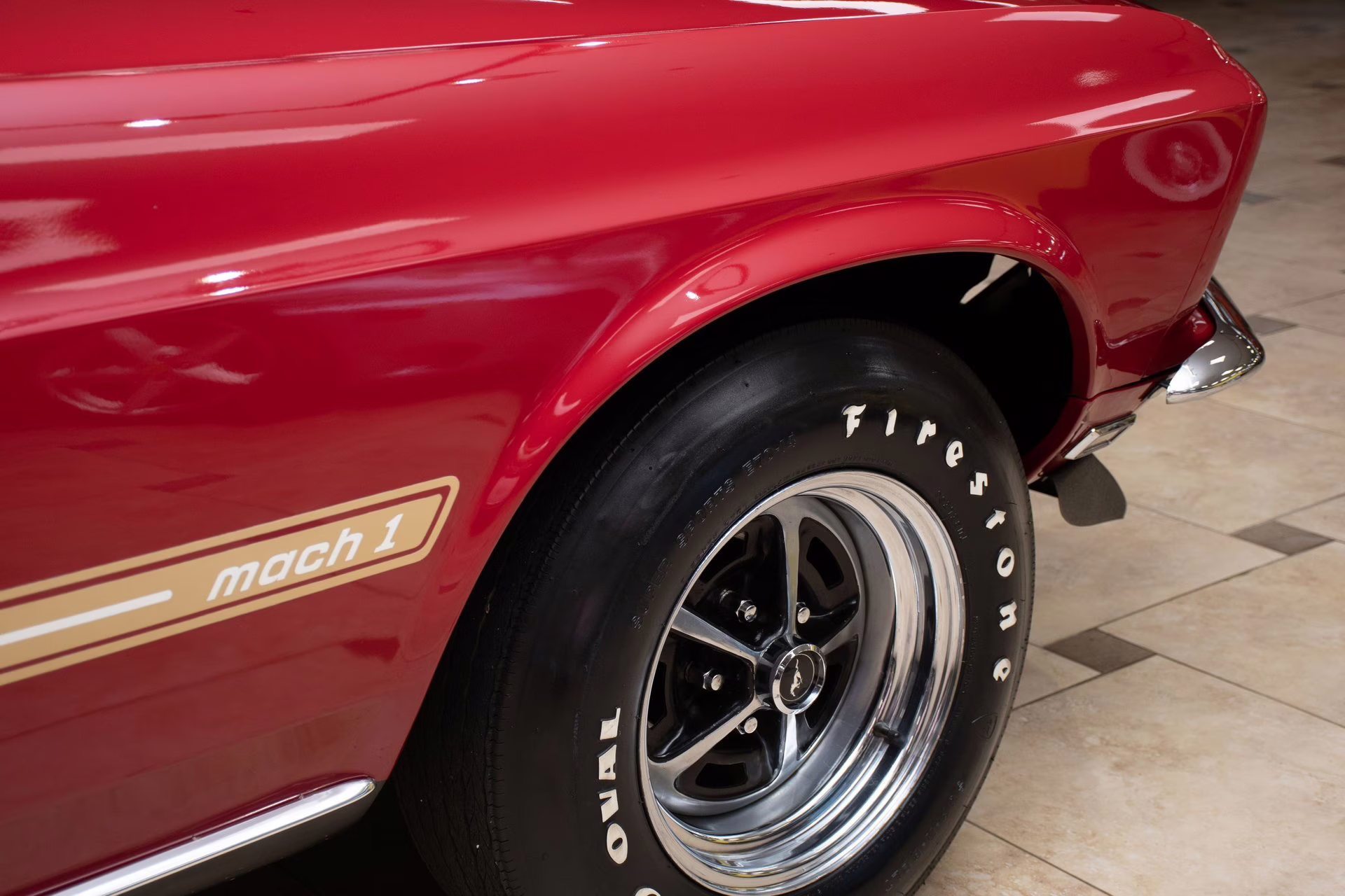 1969 Candy Apple Red Ford Mustang