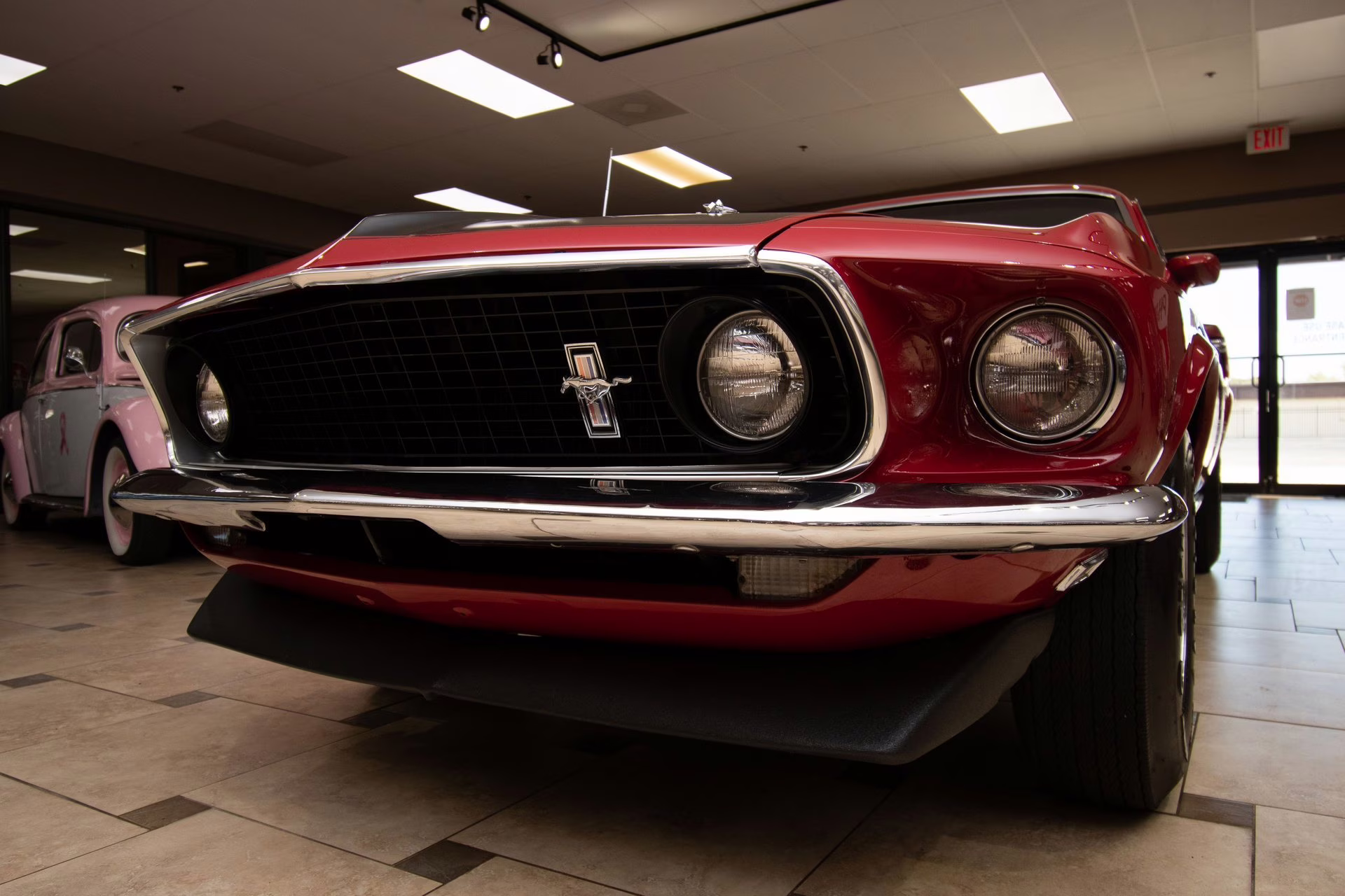 1969 Candy Apple Red Ford Mustang
