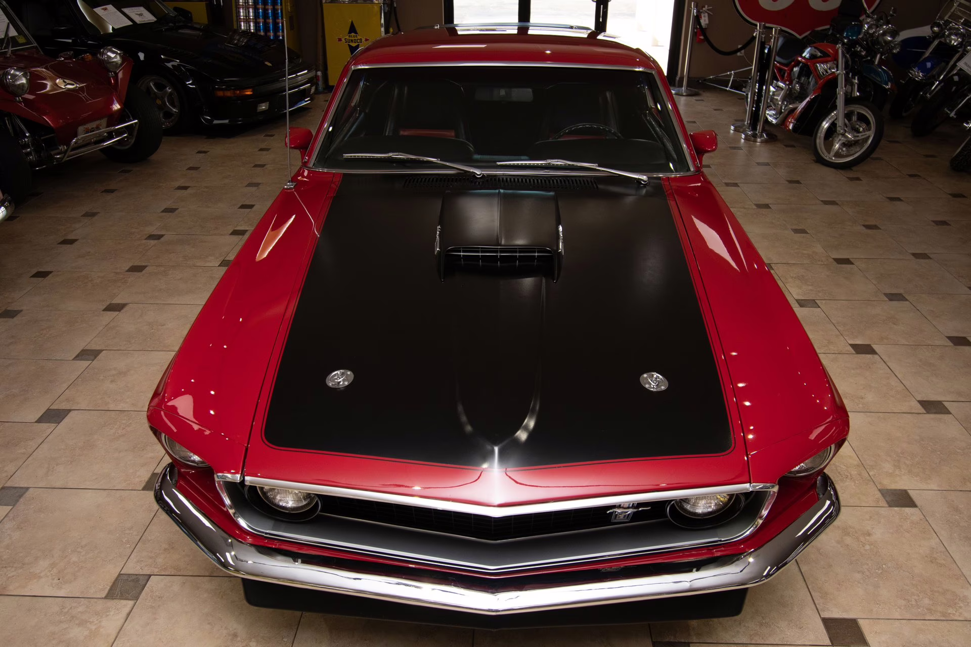 1969 Candy Apple Red Ford Mustang