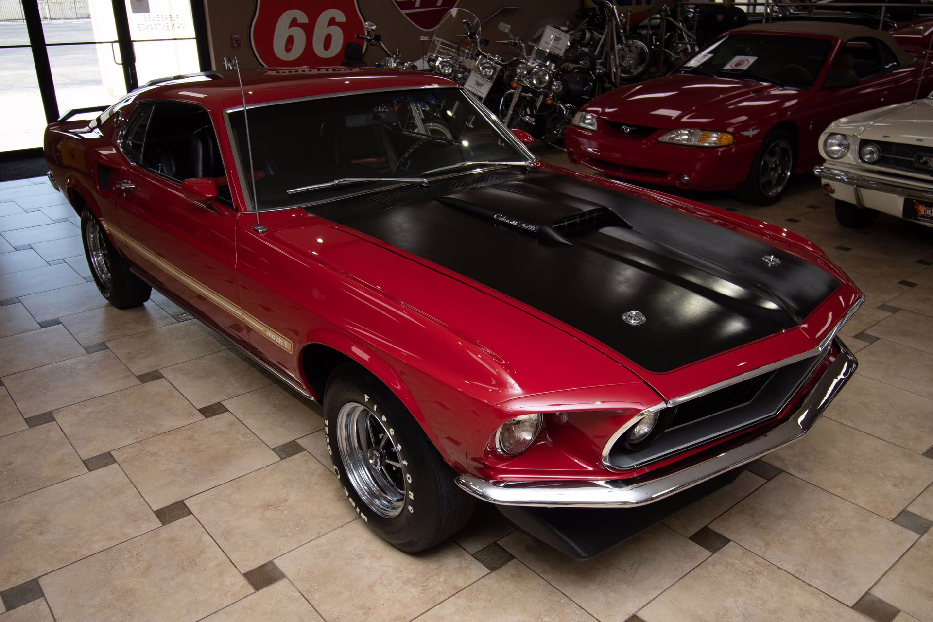 1969 Candy Apple Red Ford Mustang