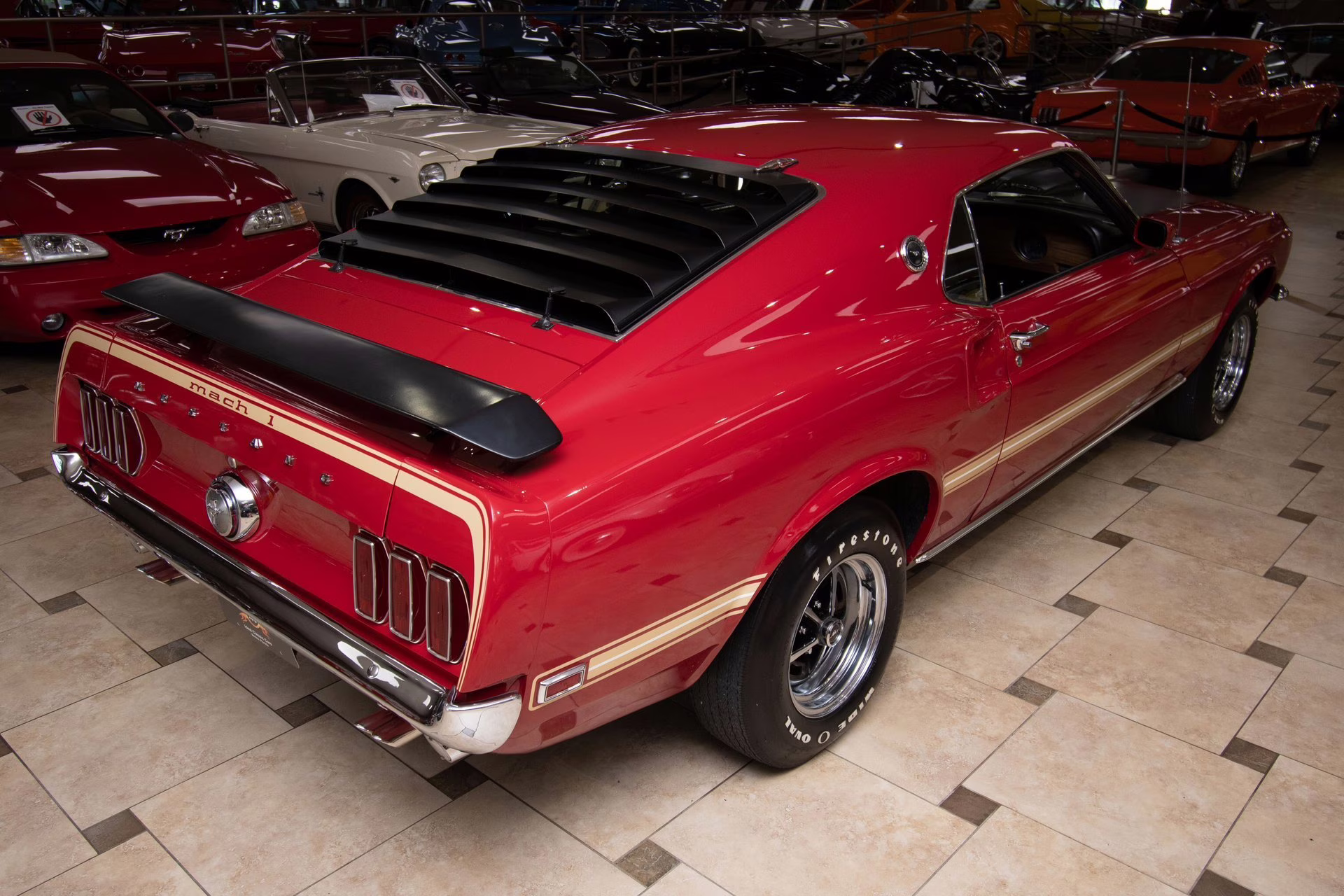 1969 Candy Apple Red Ford Mustang