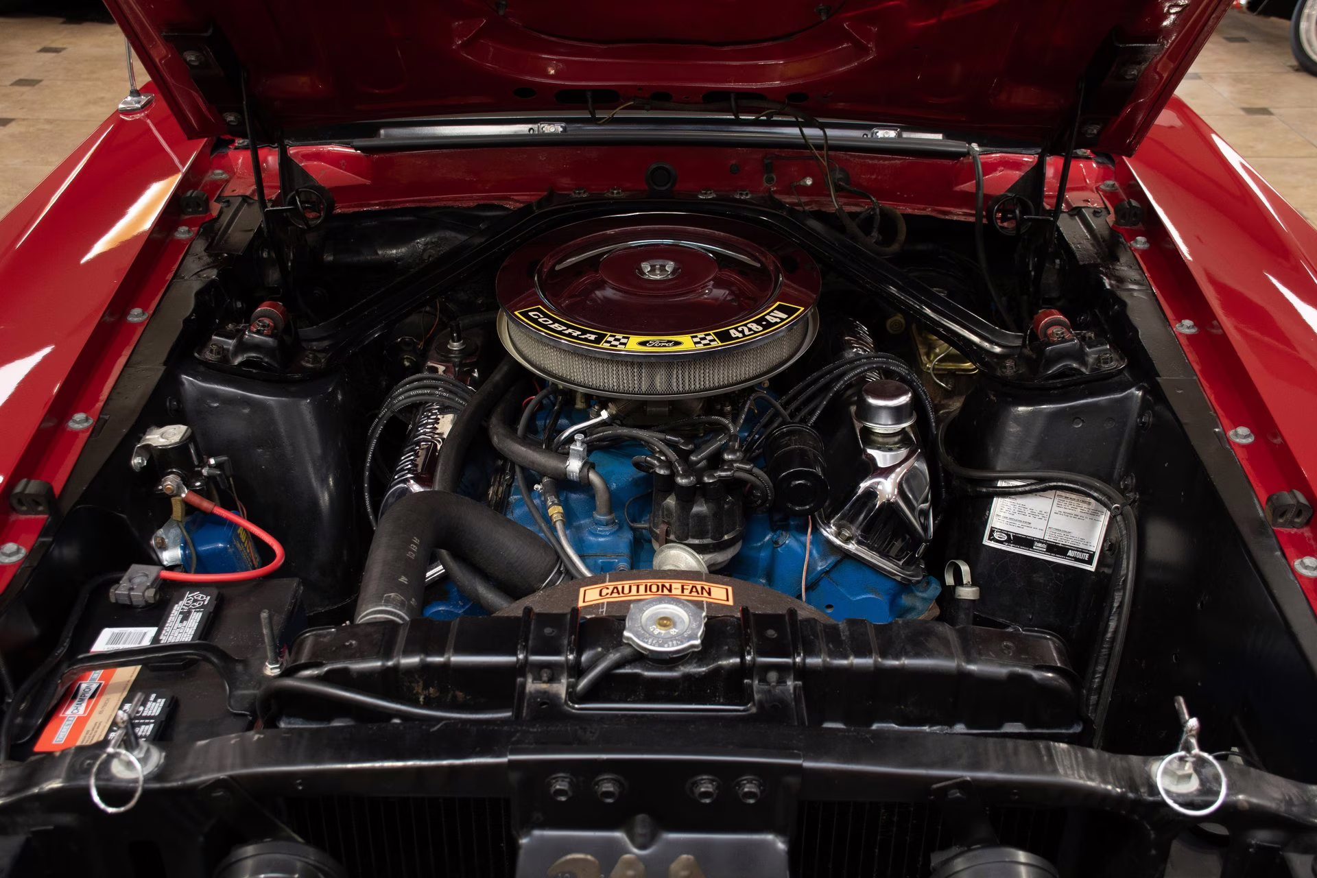 1969 Candy Apple Red Ford Mustang