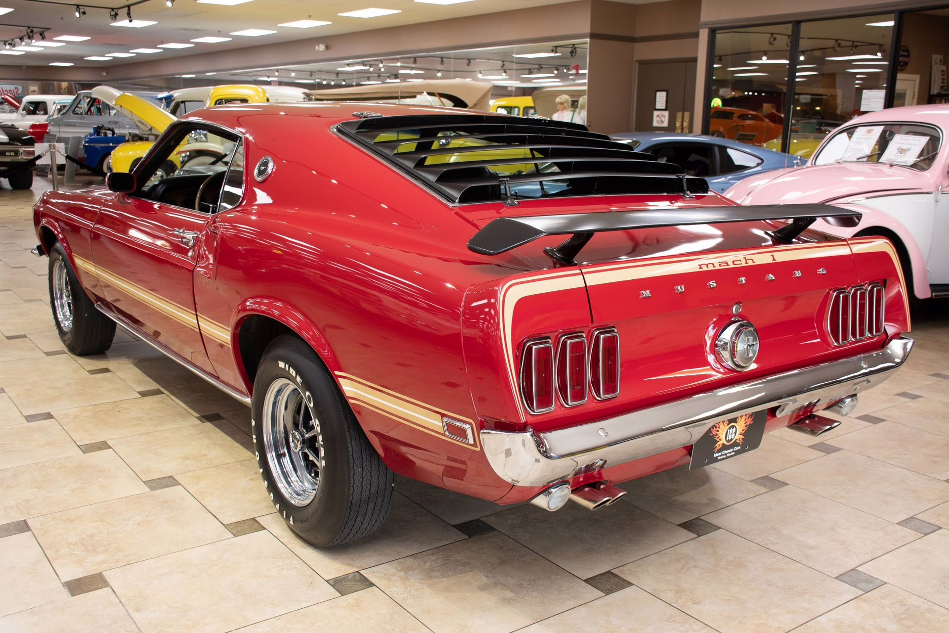1969 Candy Apple Red Ford Mustang