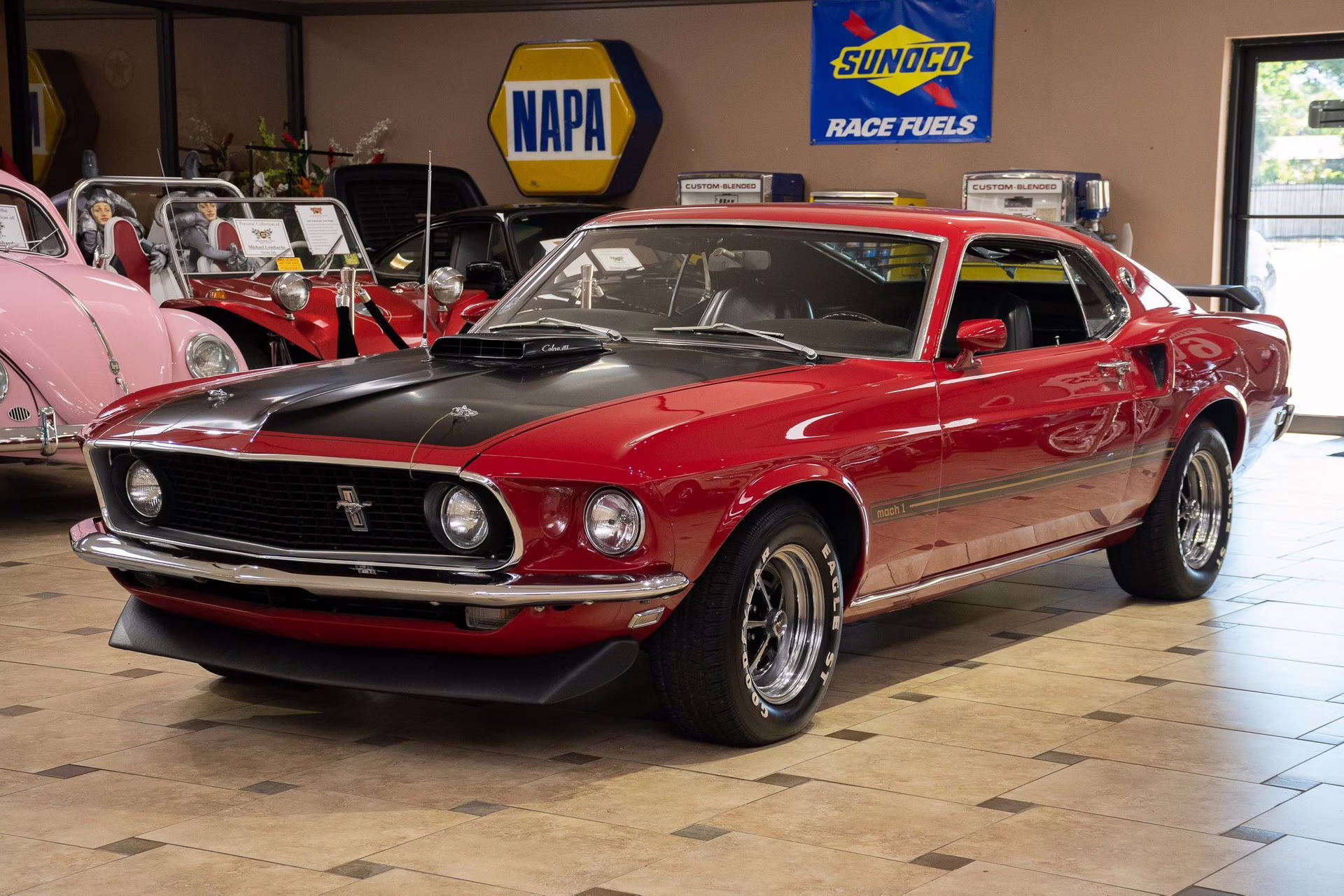 1969 Candy Apple Red Ford Mustang