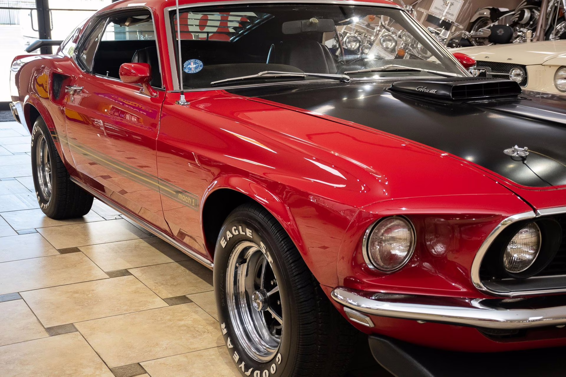 1969 Candy Apple Red Ford Mustang