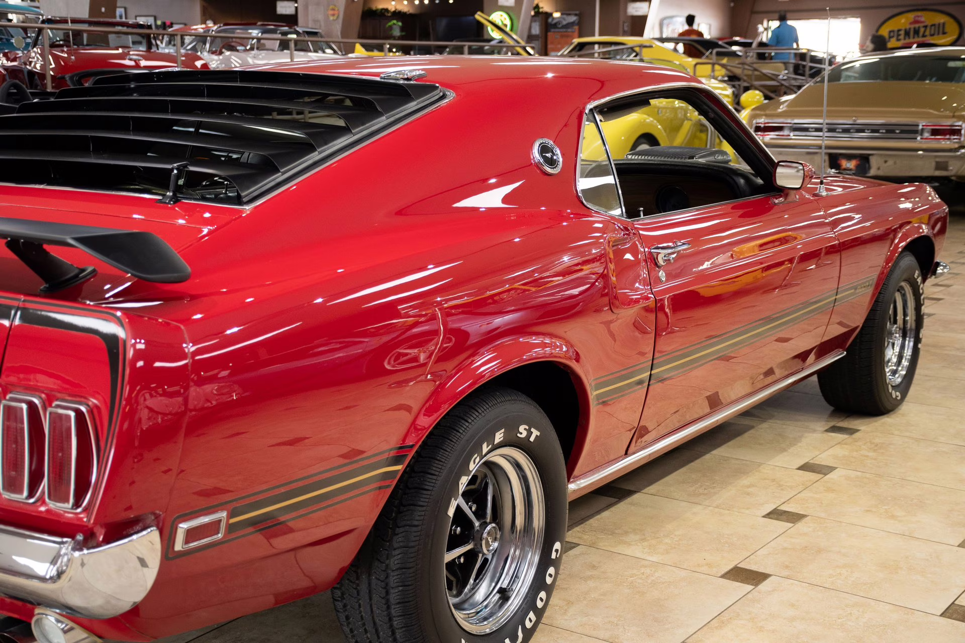 1969 Candy Apple Red Ford Mustang