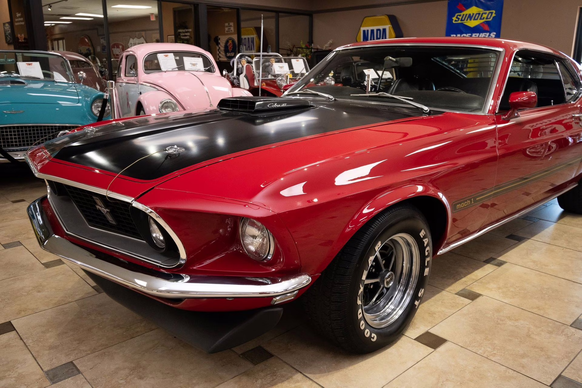 1969 Candy Apple Red Ford Mustang