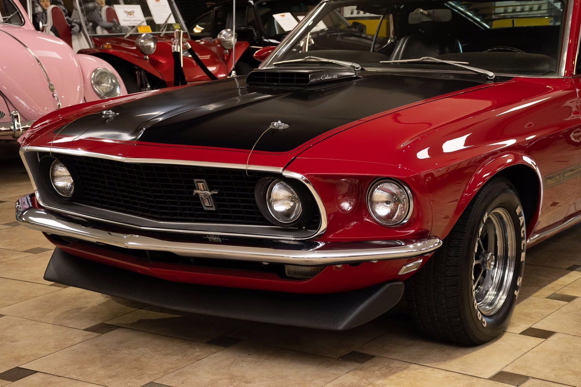 1969 Candy Apple Red Ford Mustang
