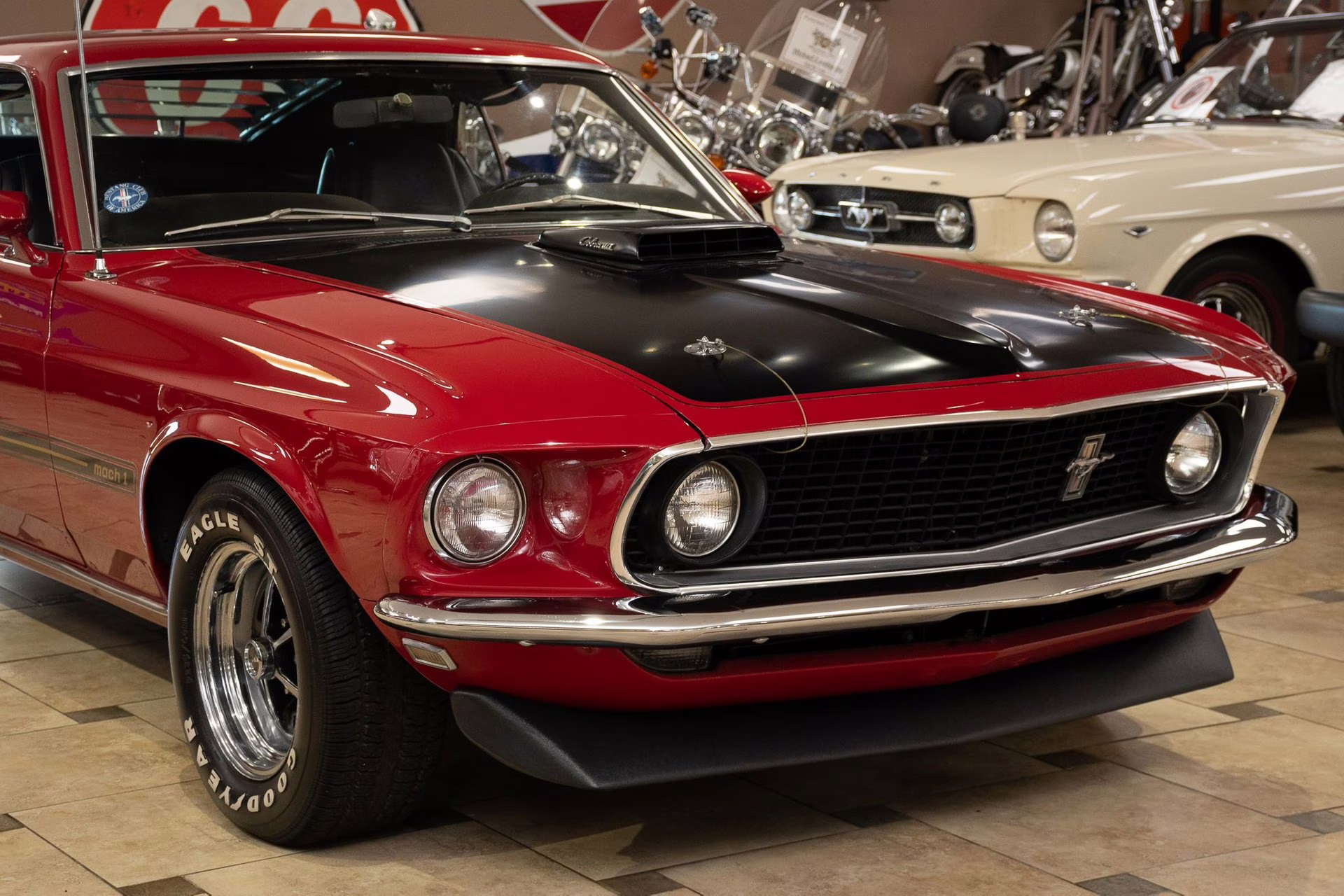 1969 Candy Apple Red Ford Mustang
