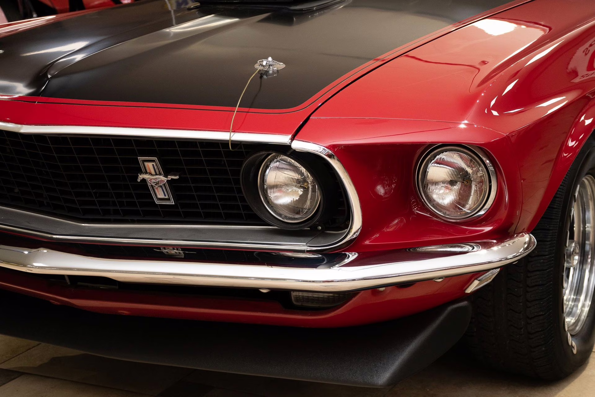 1969 Candy Apple Red Ford Mustang