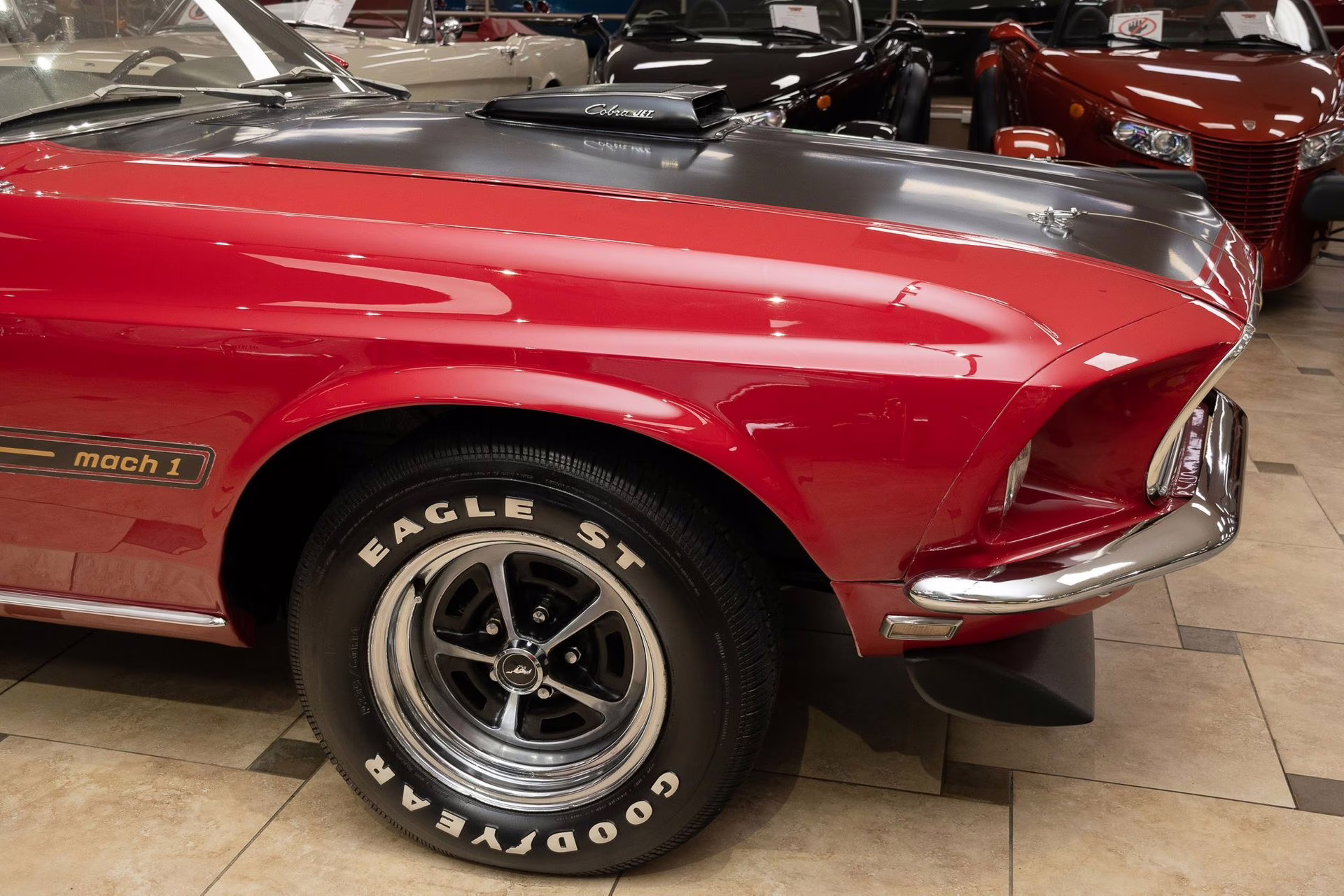 1969 Candy Apple Red Ford Mustang