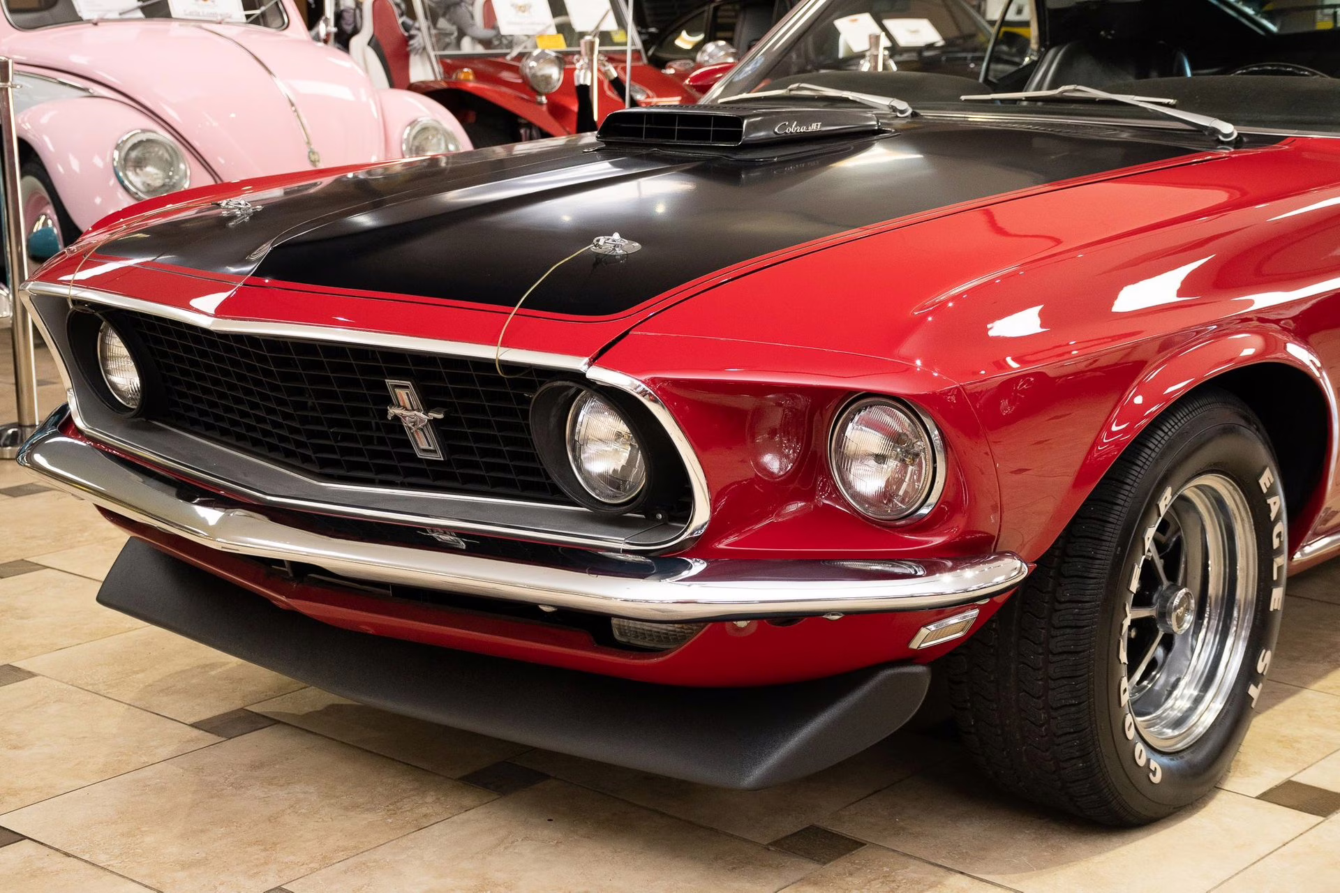 1969 Candy Apple Red Ford Mustang