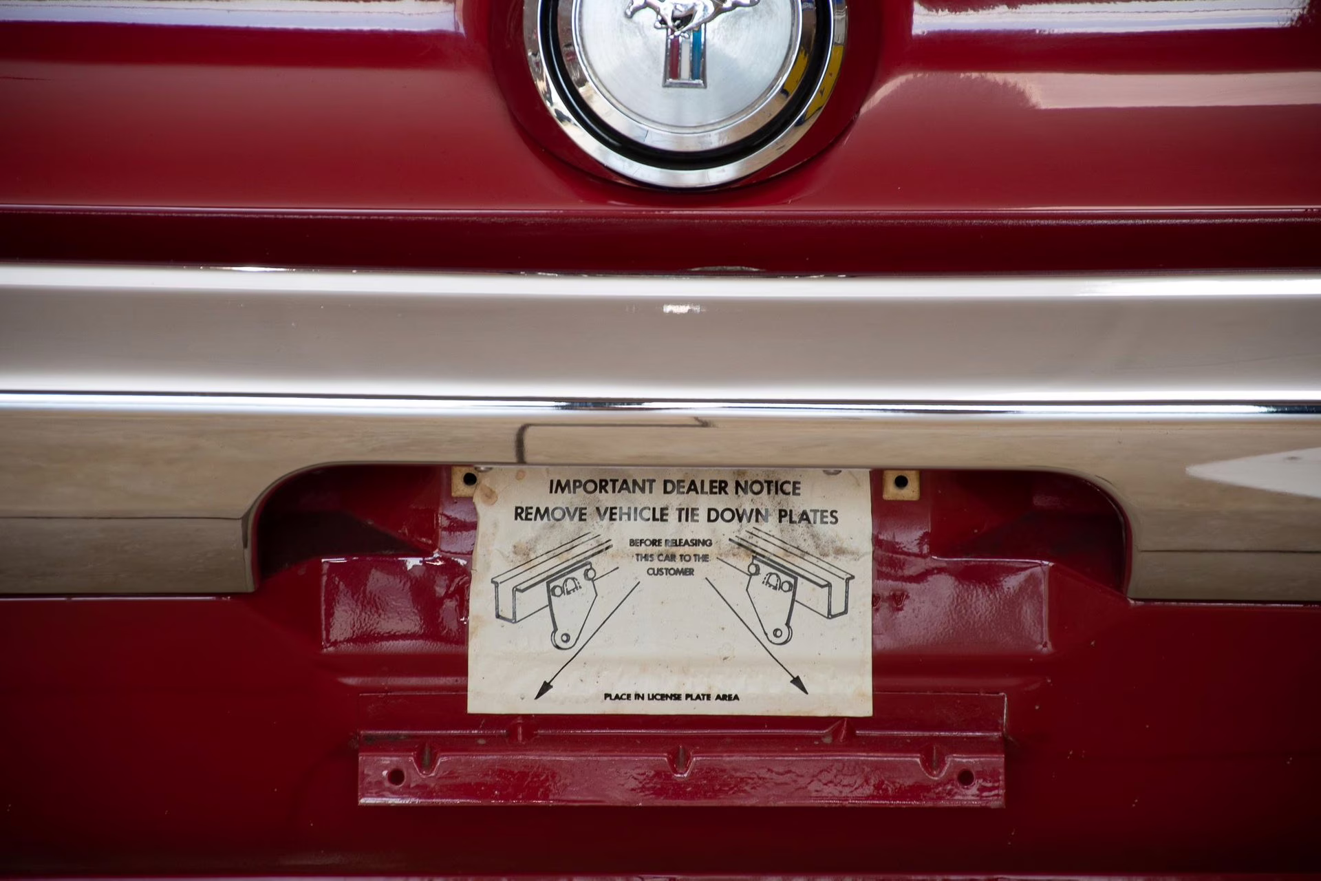 1969 Candy Apple Red Ford Mustang