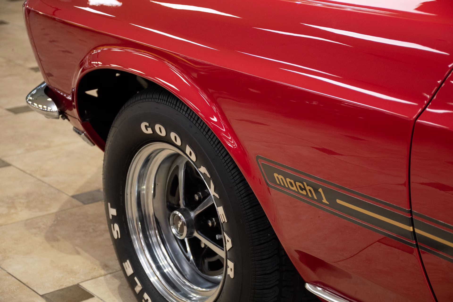 1969 Candy Apple Red Ford Mustang