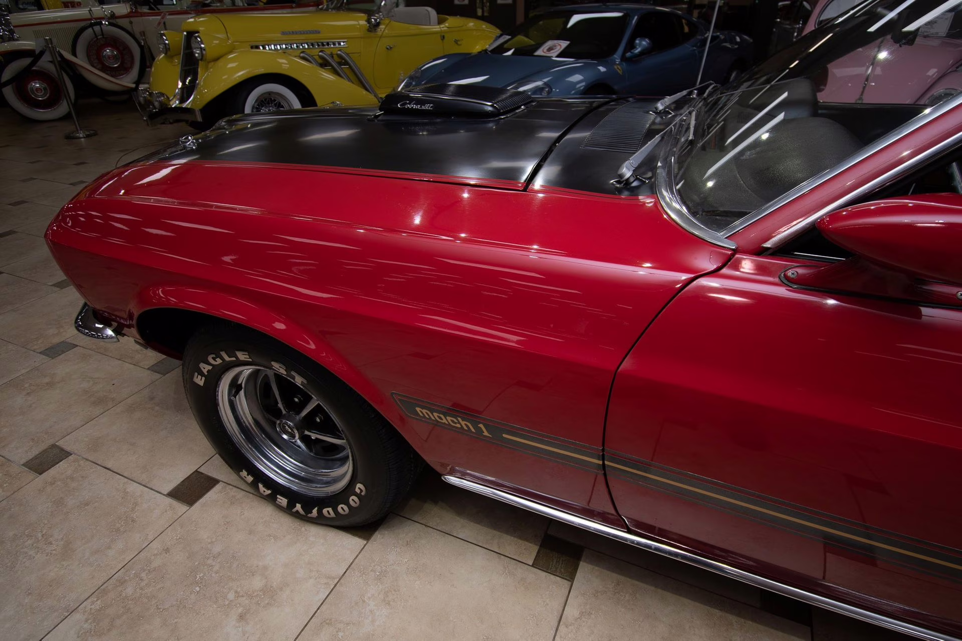 1969 Candy Apple Red Ford Mustang