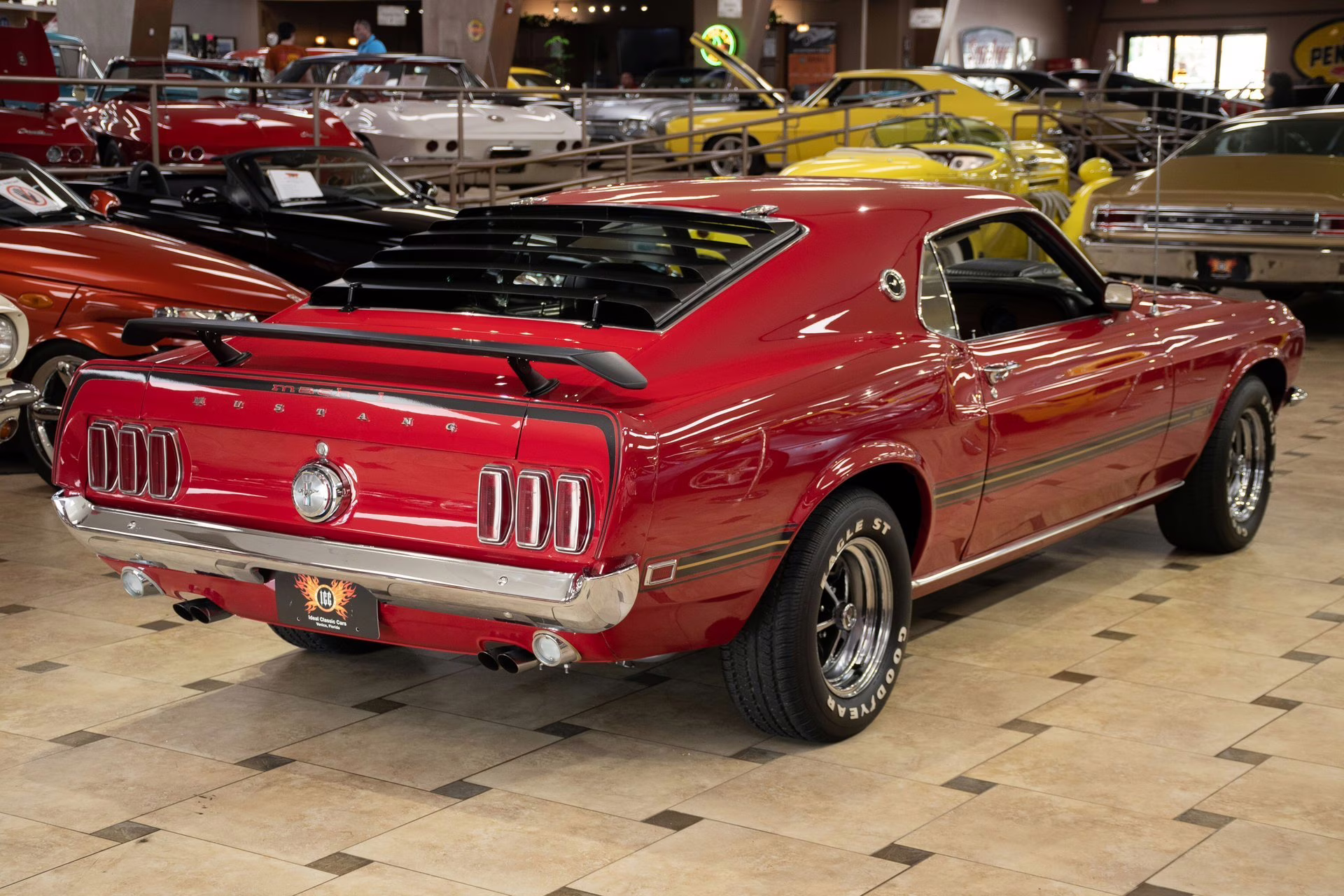 1969 Candy Apple Red Ford Mustang
