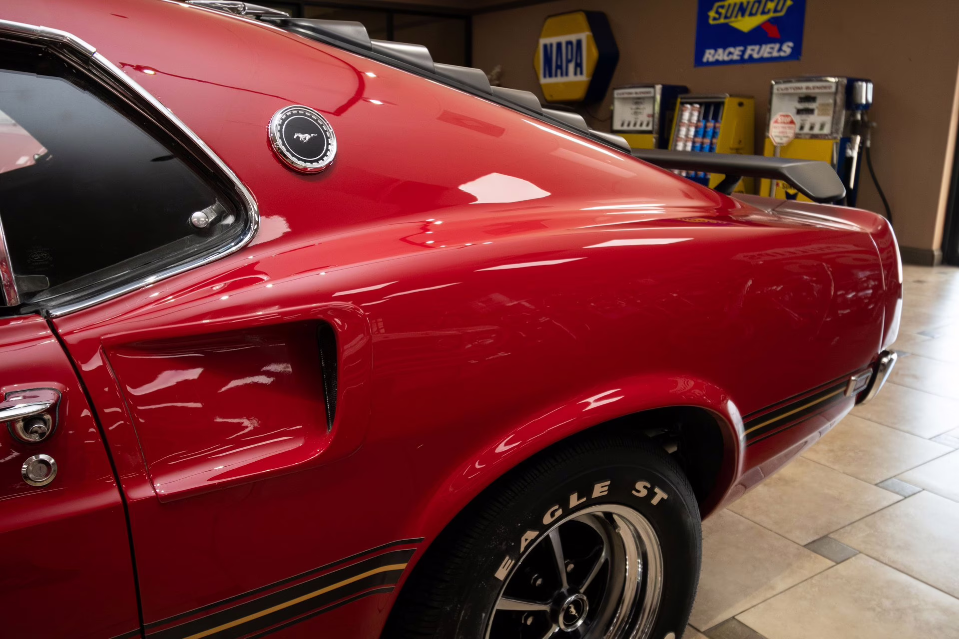 1969 Candy Apple Red Ford Mustang