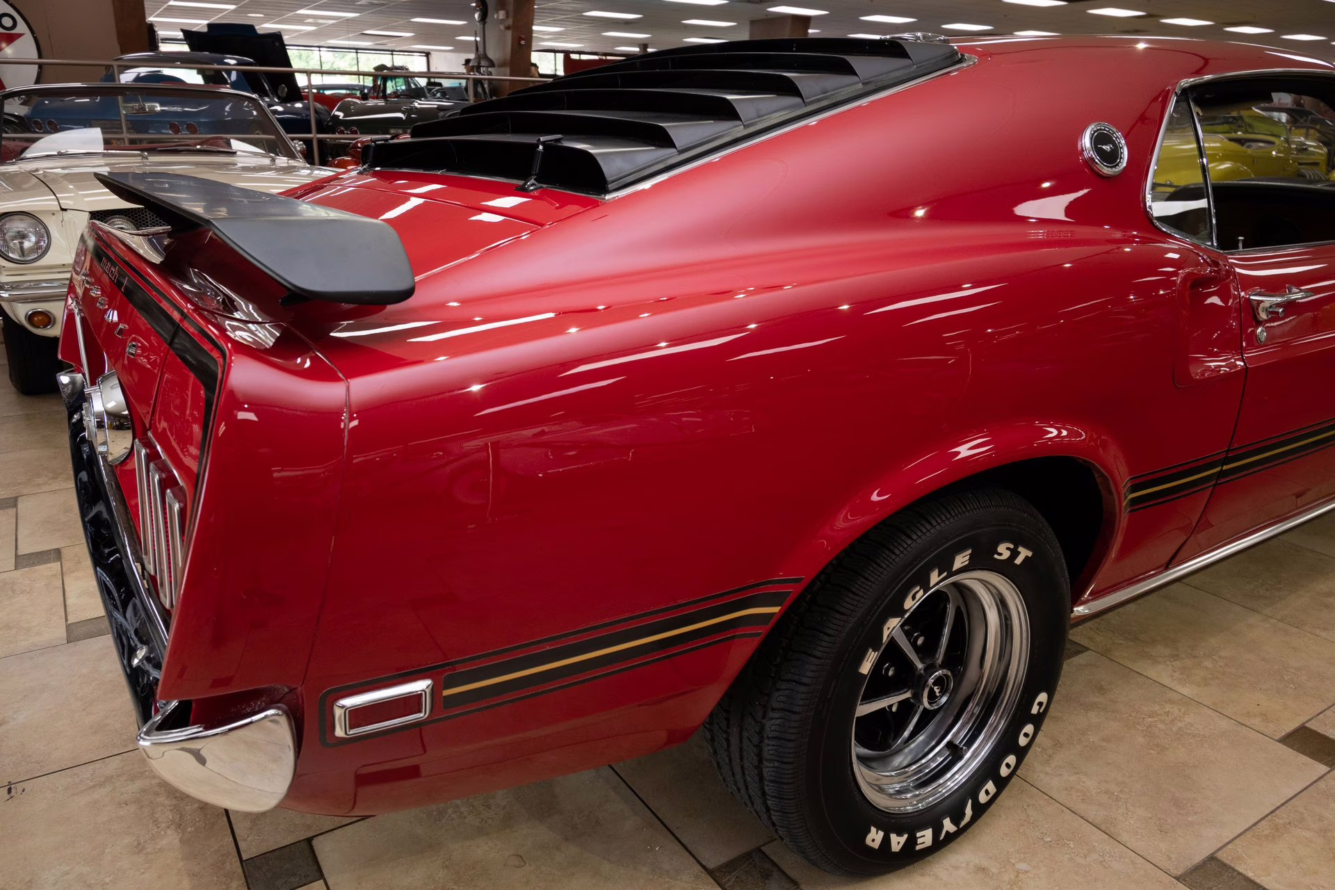 1969 Candy Apple Red Ford Mustang