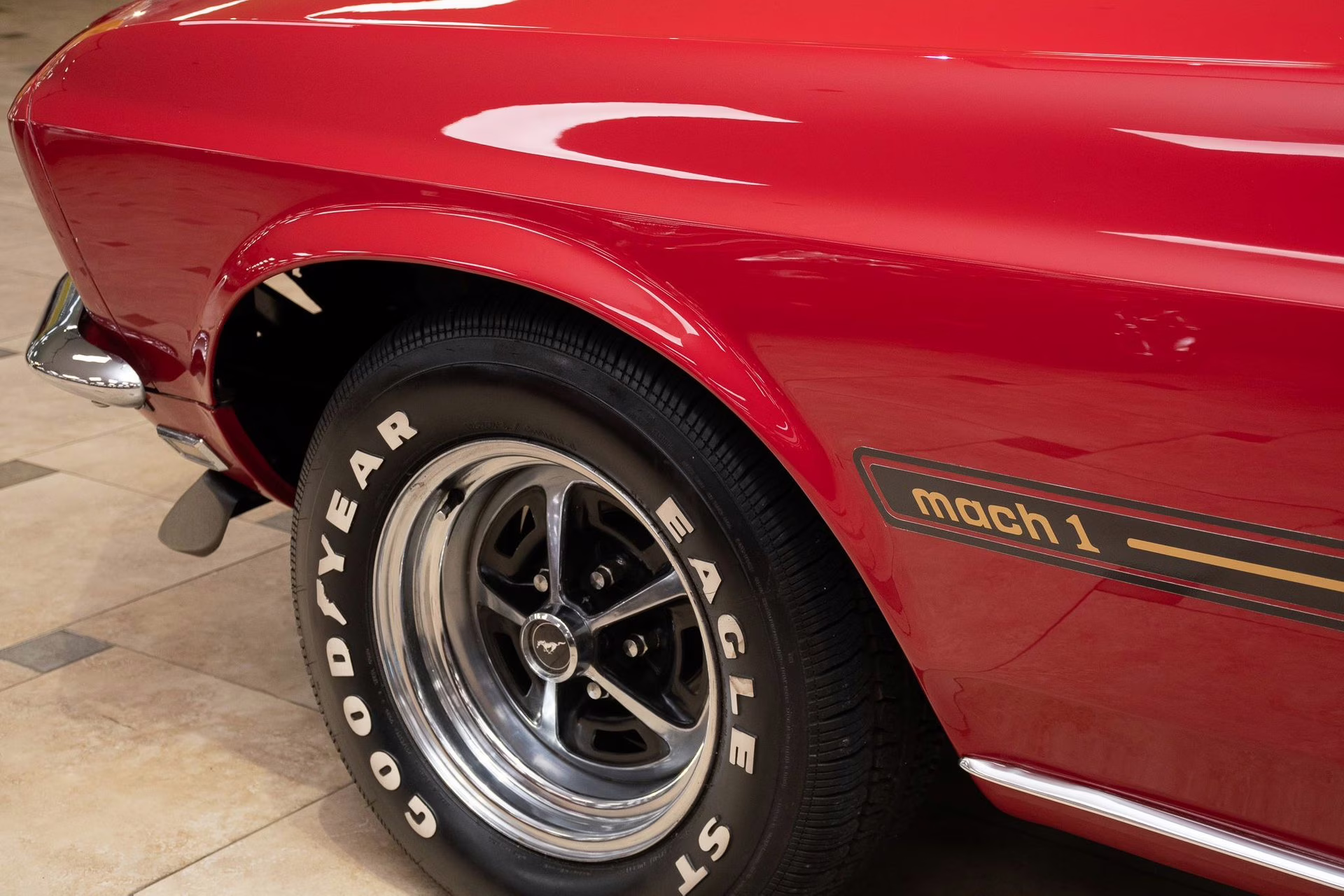 1969 Candy Apple Red Ford Mustang