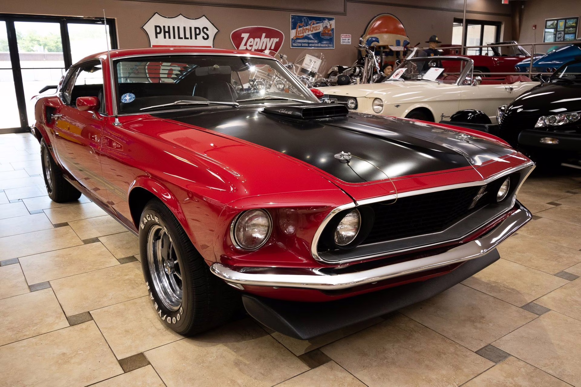 1969 Candy Apple Red Ford Mustang
