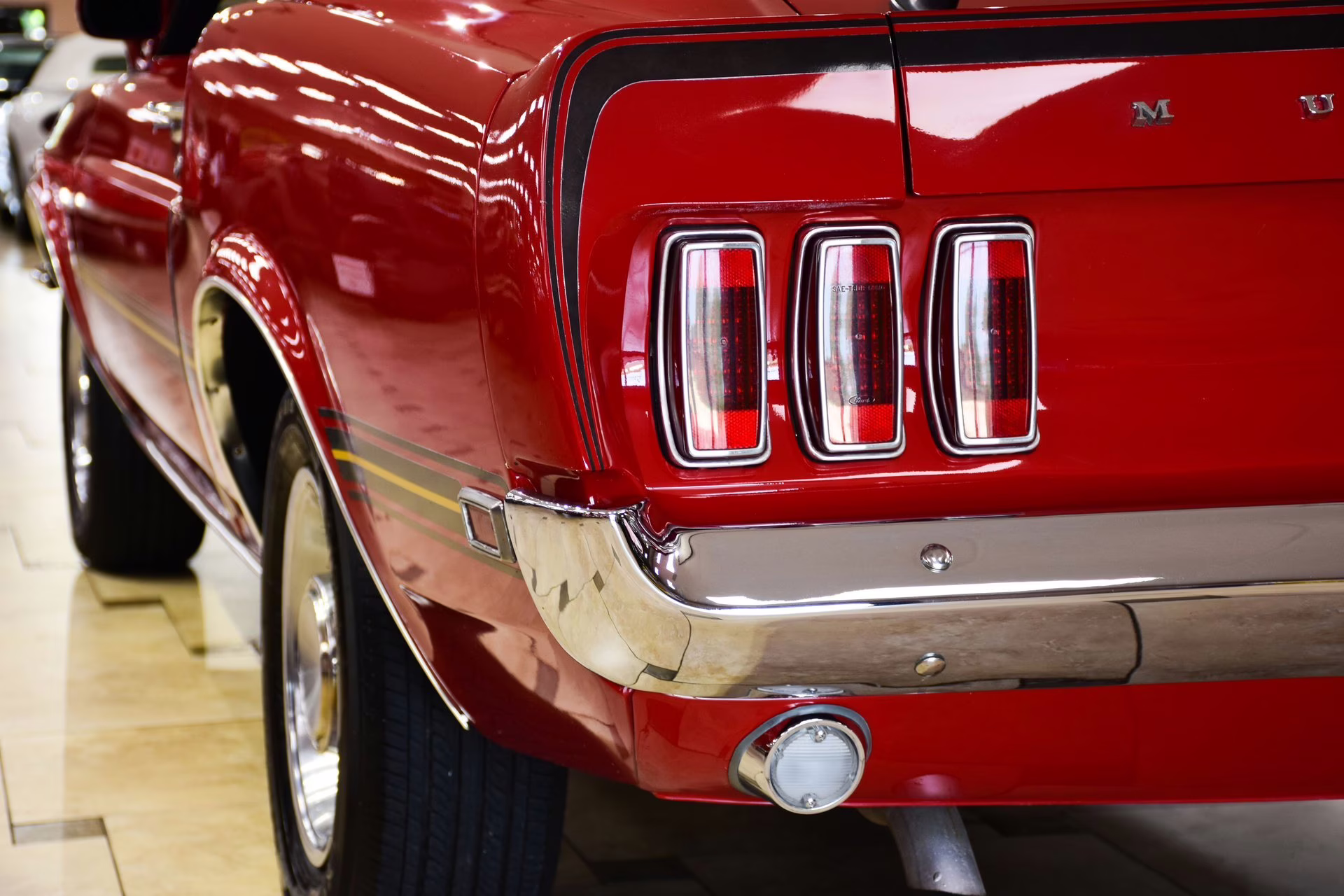1969 Candy Apple Red Ford Mustang
