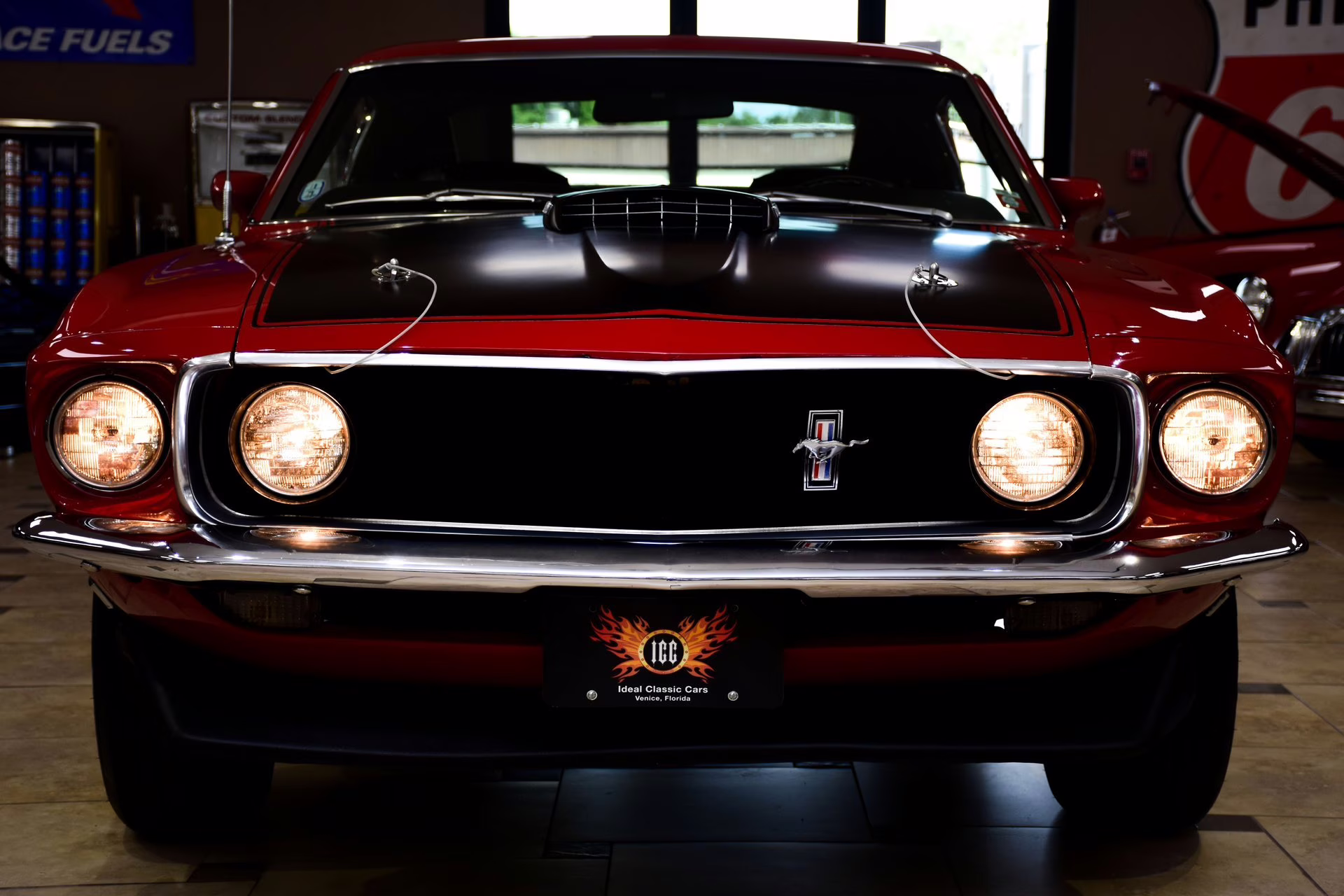 1969 Candy Apple Red Ford Mustang