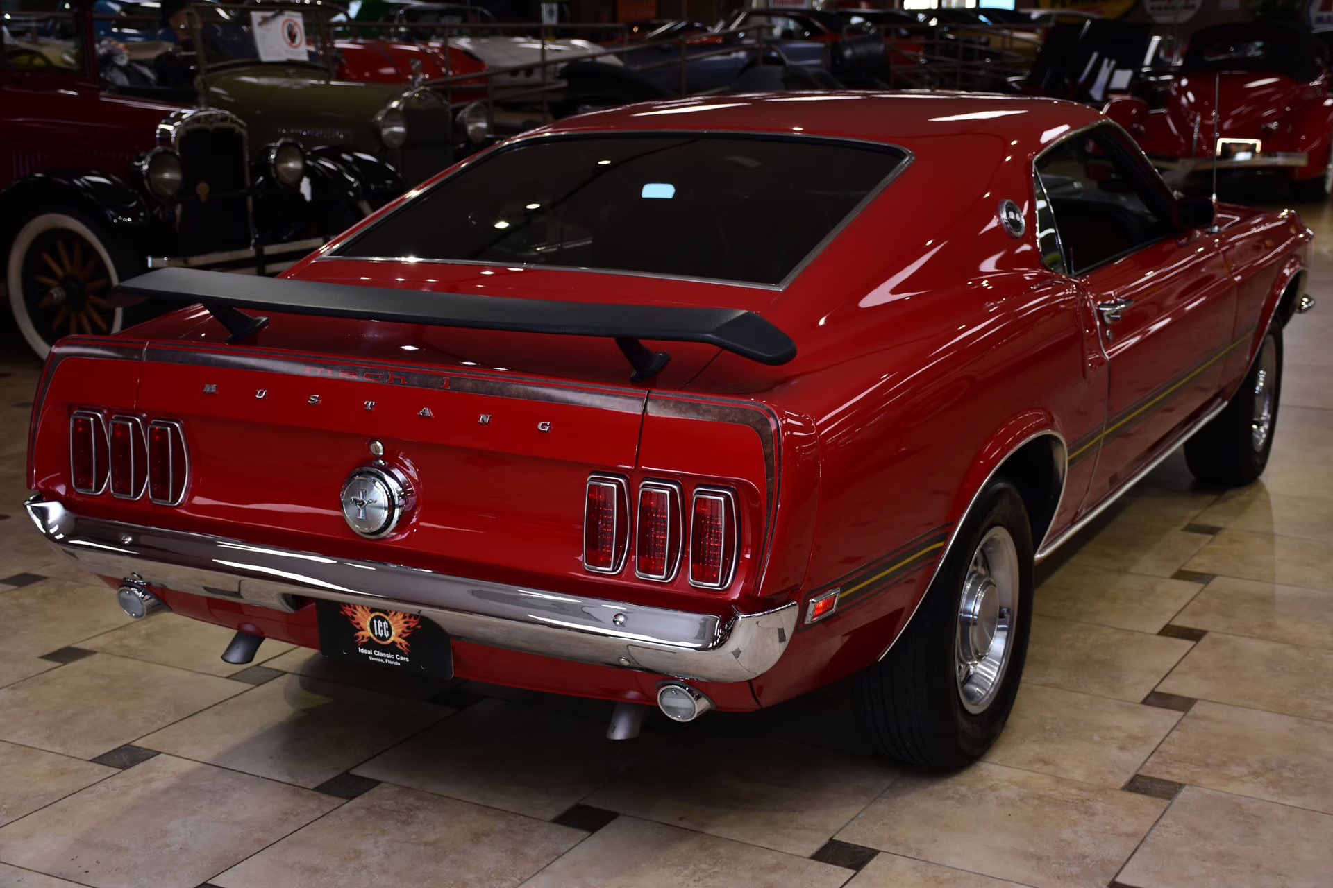 1969 Candy Apple Red Ford Mustang