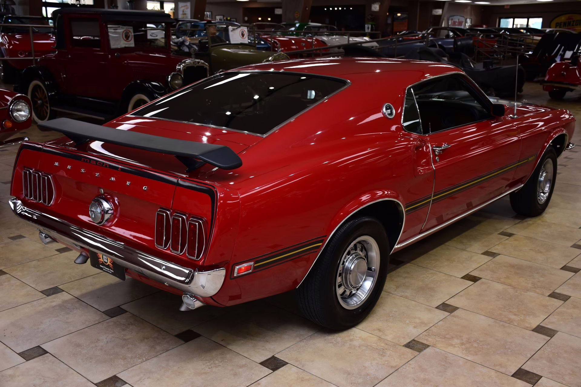 1969 Candy Apple Red Ford Mustang