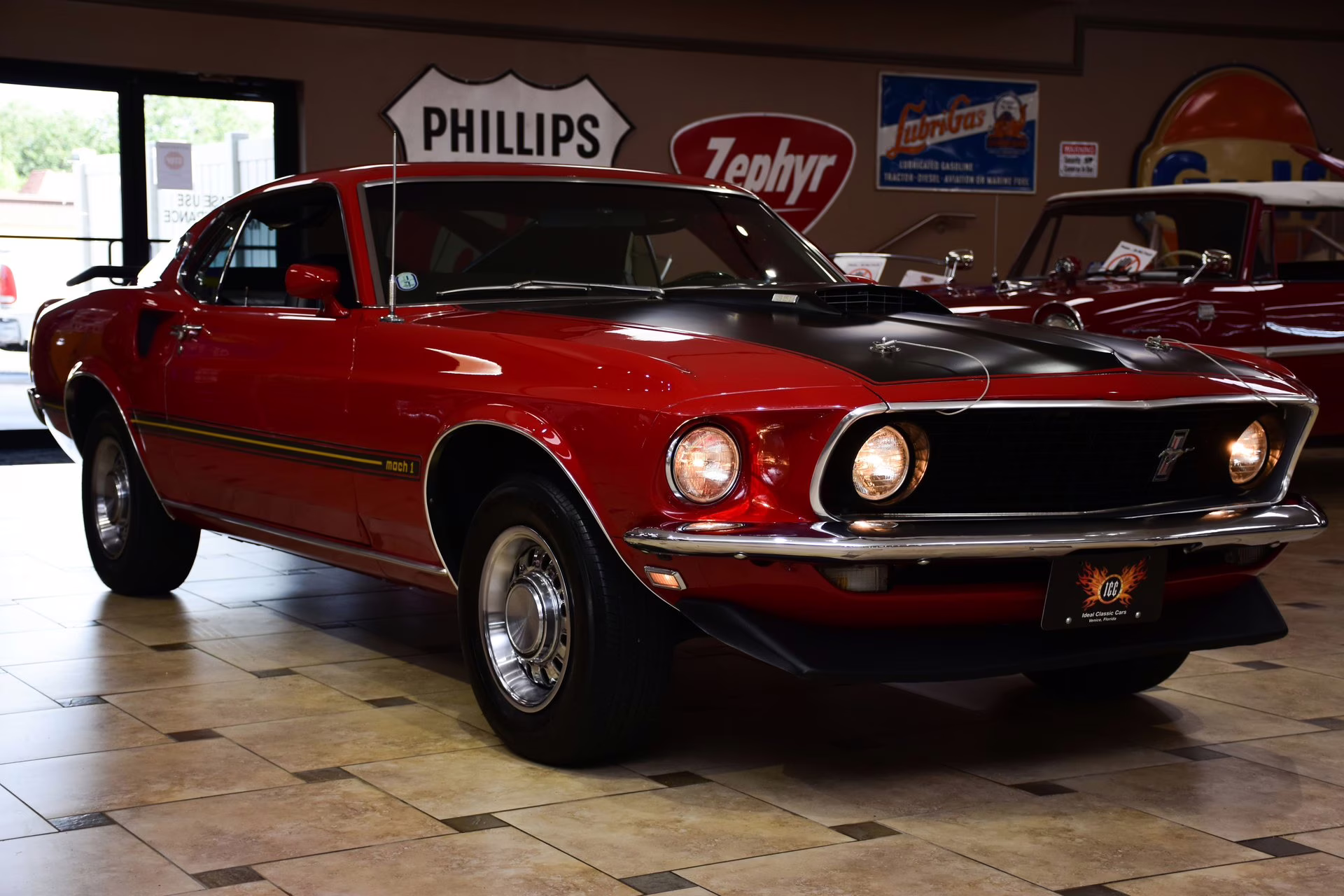 1969 Candy Apple Red Ford Mustang