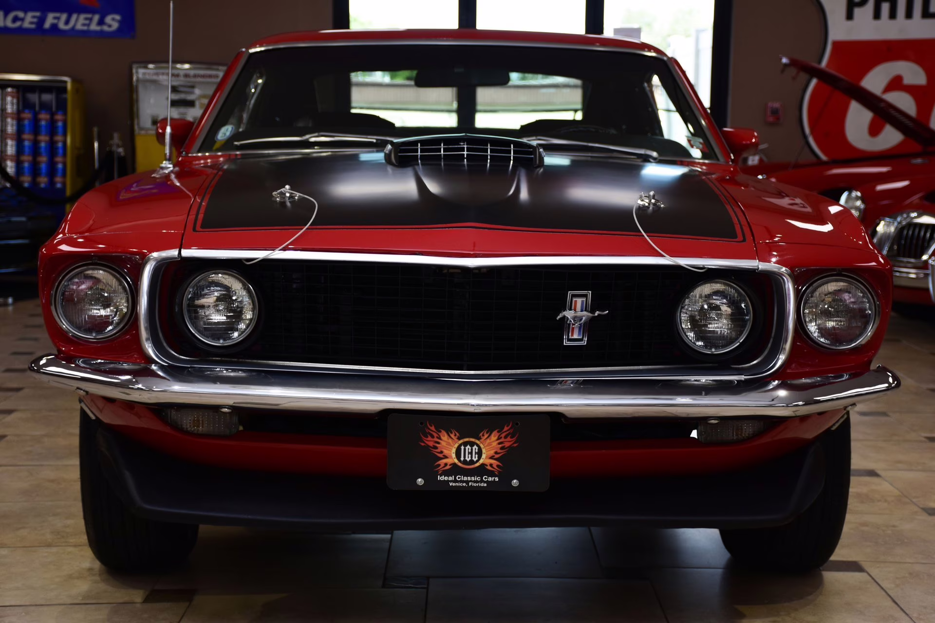 1969 Candy Apple Red Ford Mustang