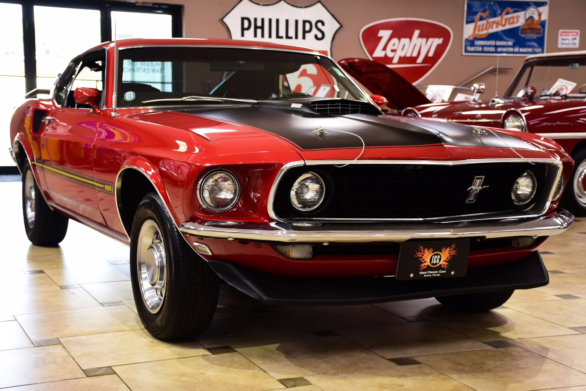 1969 Candy Apple Red Ford Mustang