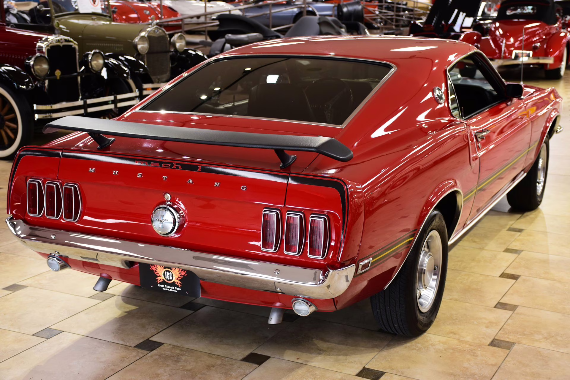 1969 Candy Apple Red Ford Mustang