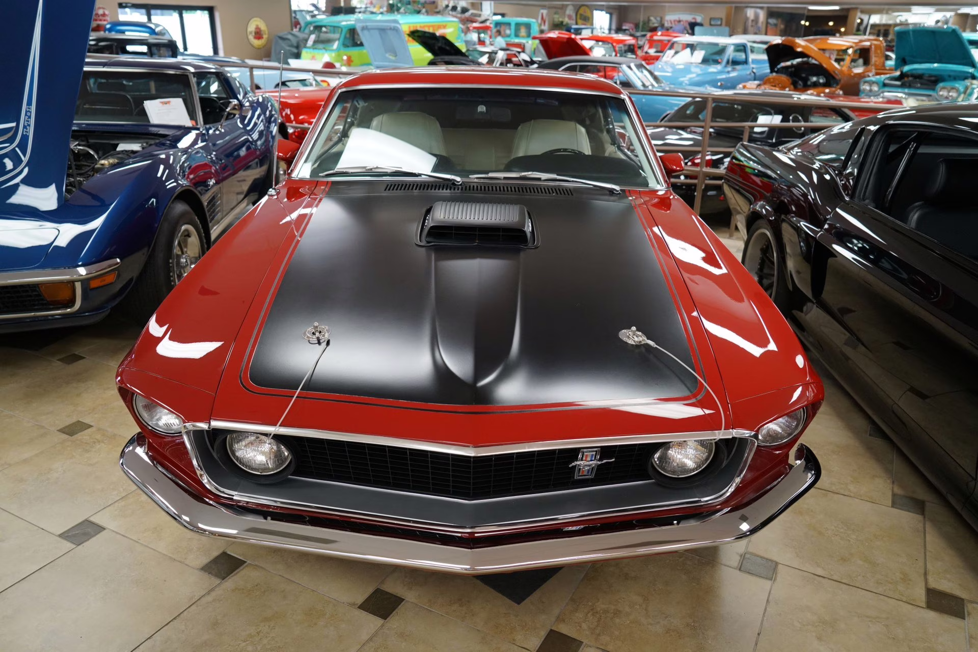 1969 Candy Apple Red Ford Mustang