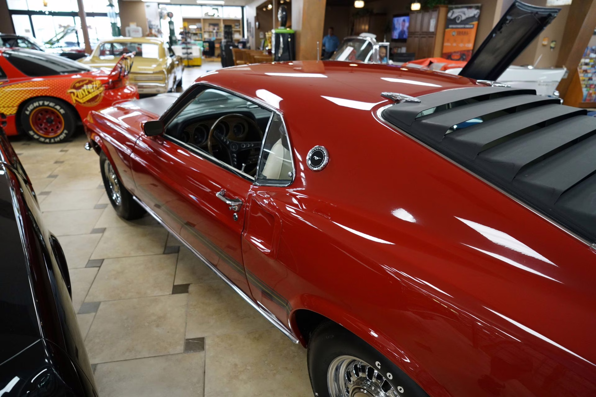 1969 Candy Apple Red Ford Mustang