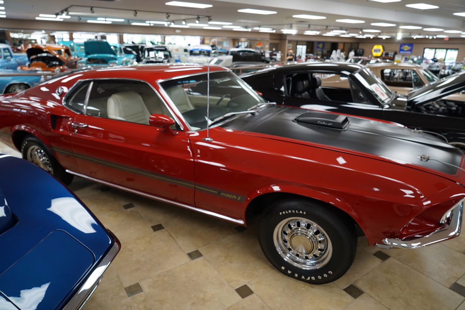 1969 Candy Apple Red Ford Mustang