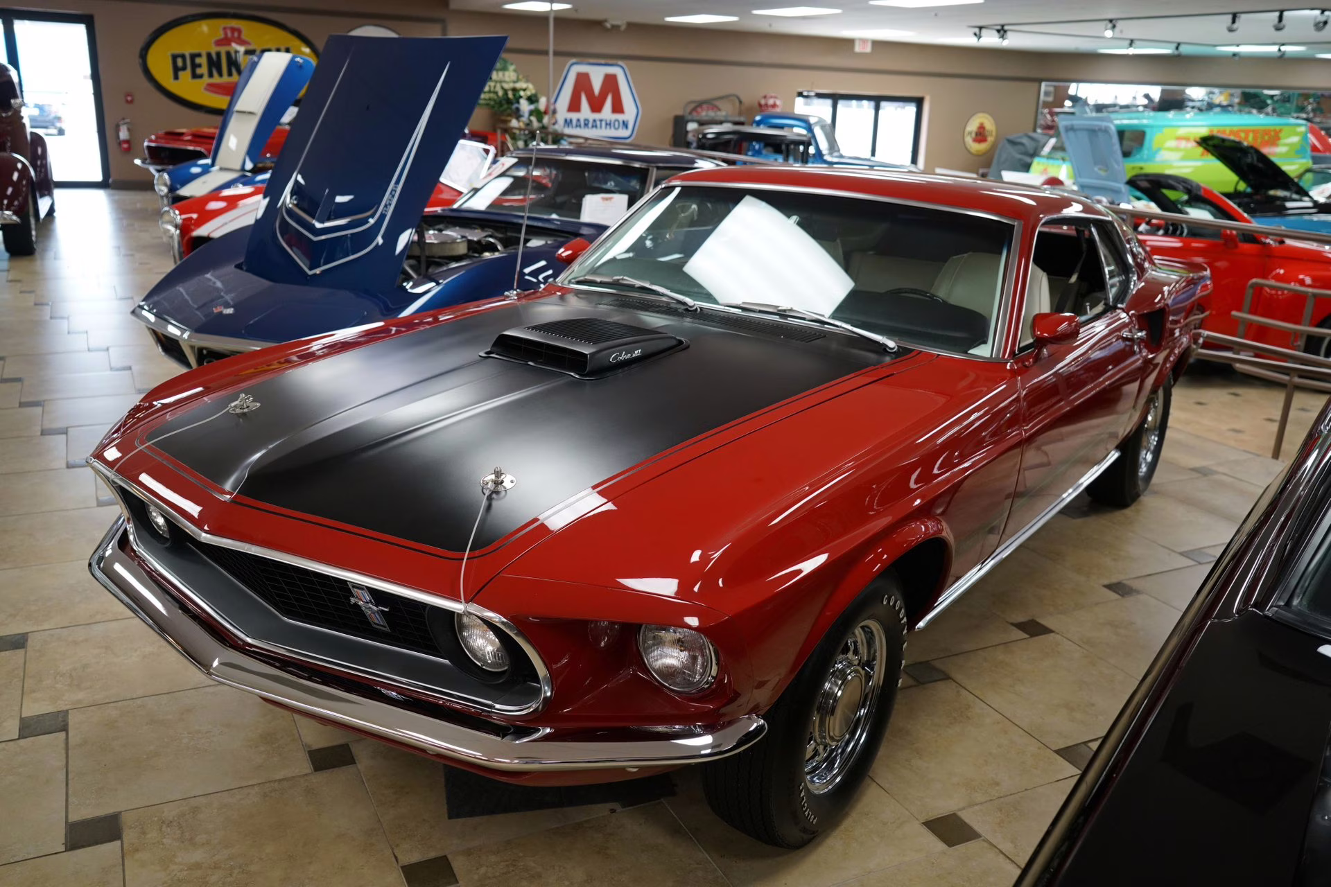 1969 Candy Apple Red Ford Mustang