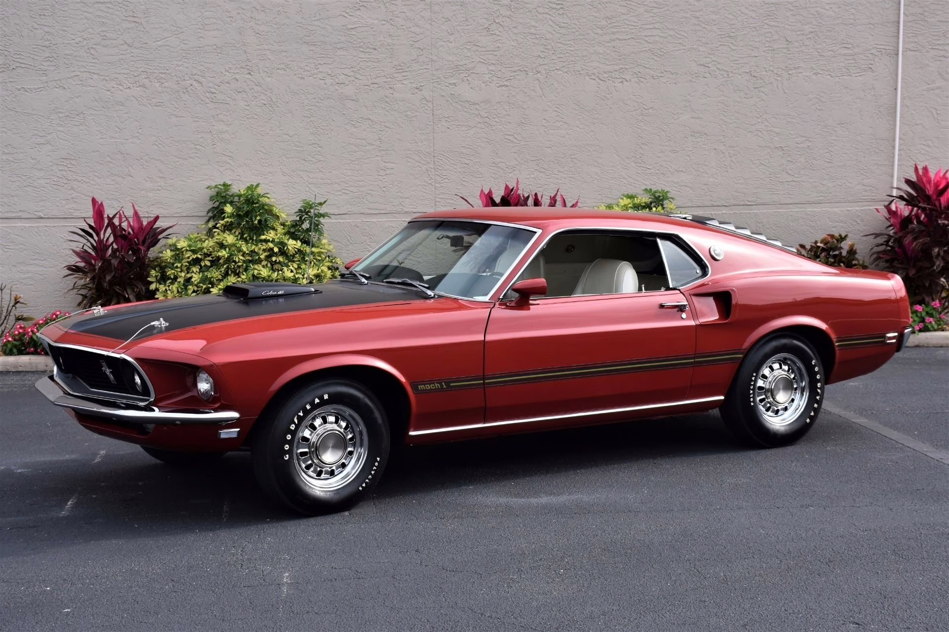 1969 Candy Apple Red Ford Mustang