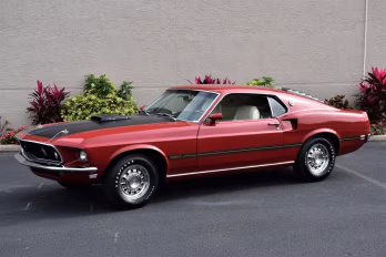 1969 Candy Apple Red Ford Mustang