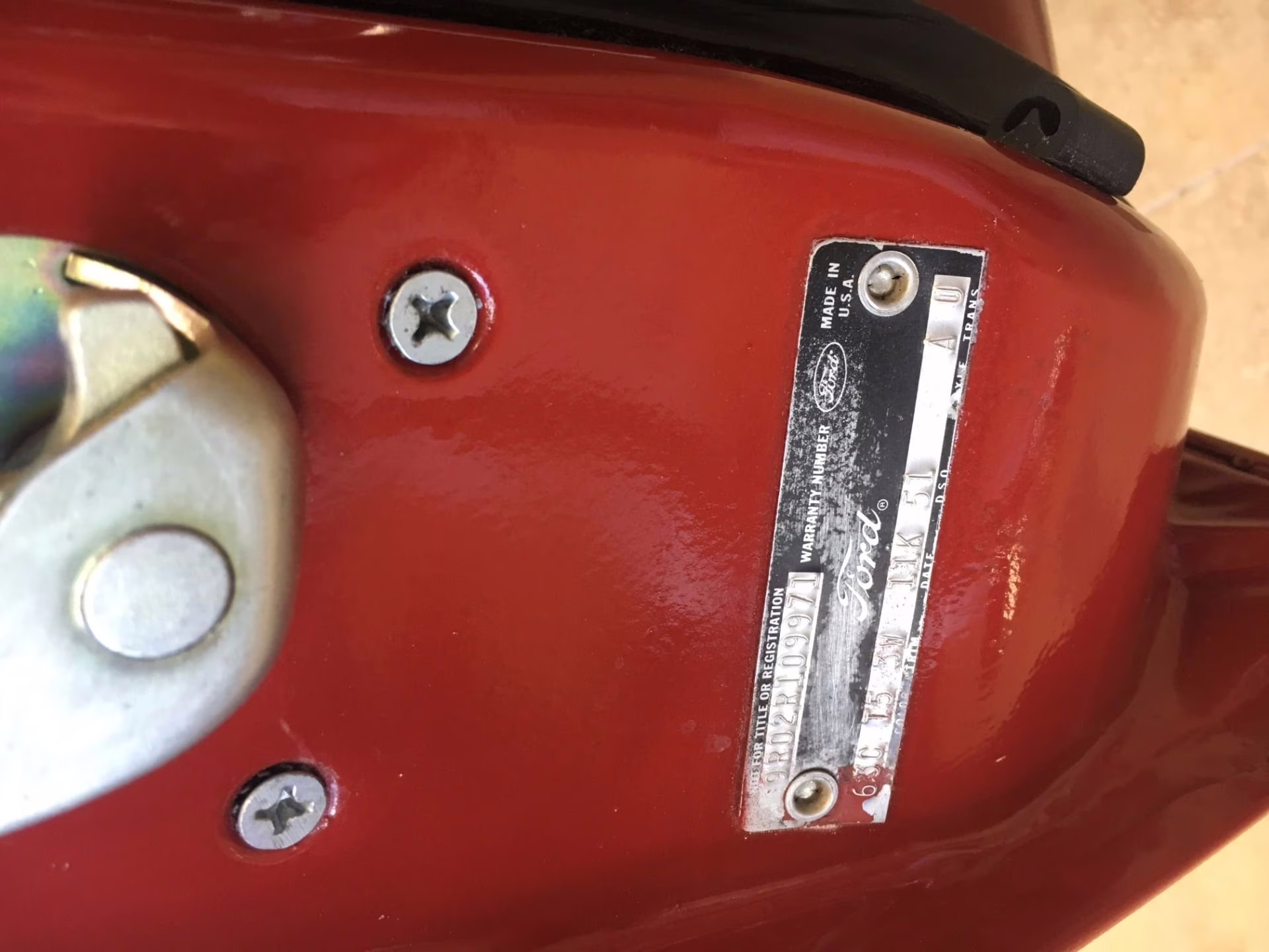 1969 Candy Apple Red Ford Mustang