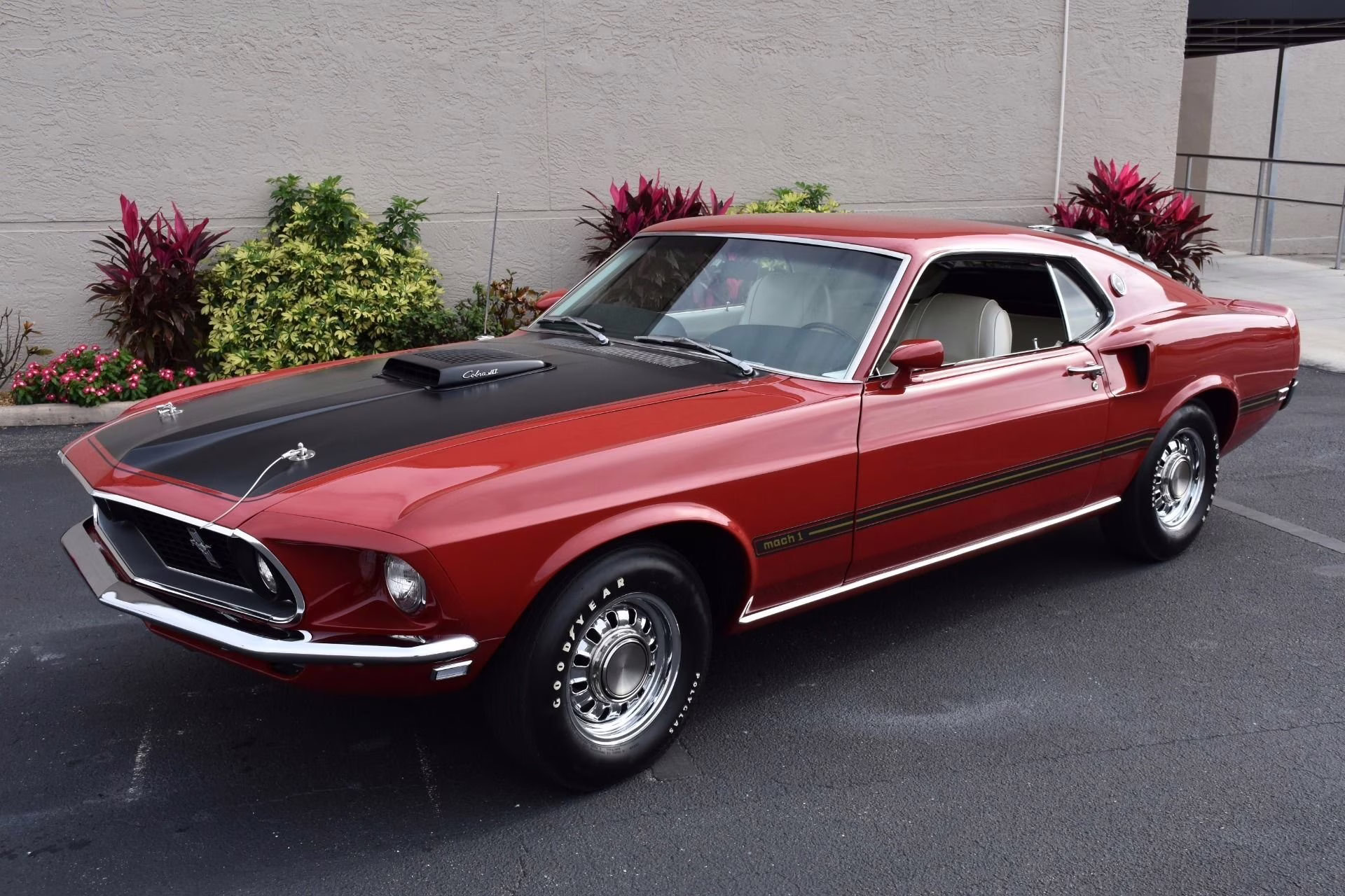 1969 Candy Apple Red Ford Mustang
