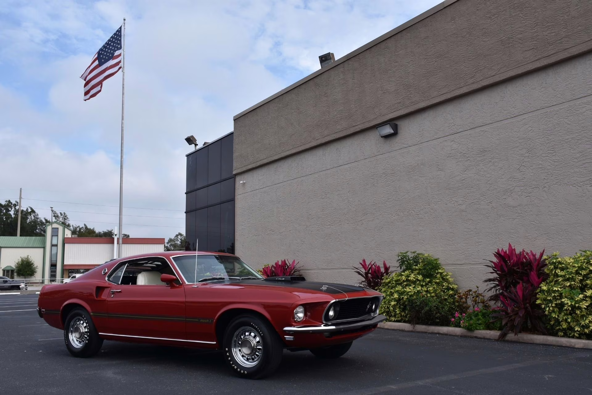1969 Candy Apple Red Ford Mustang