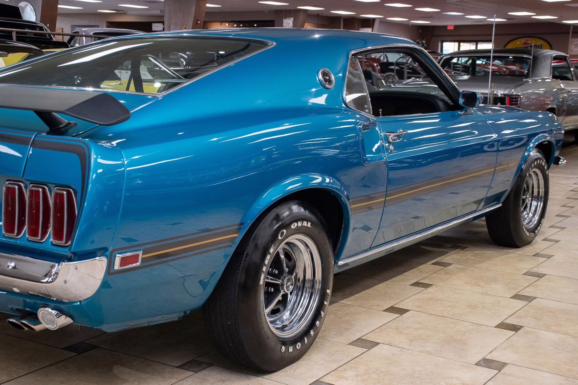 1969 Gulfstream Aqua Ford Mustang
